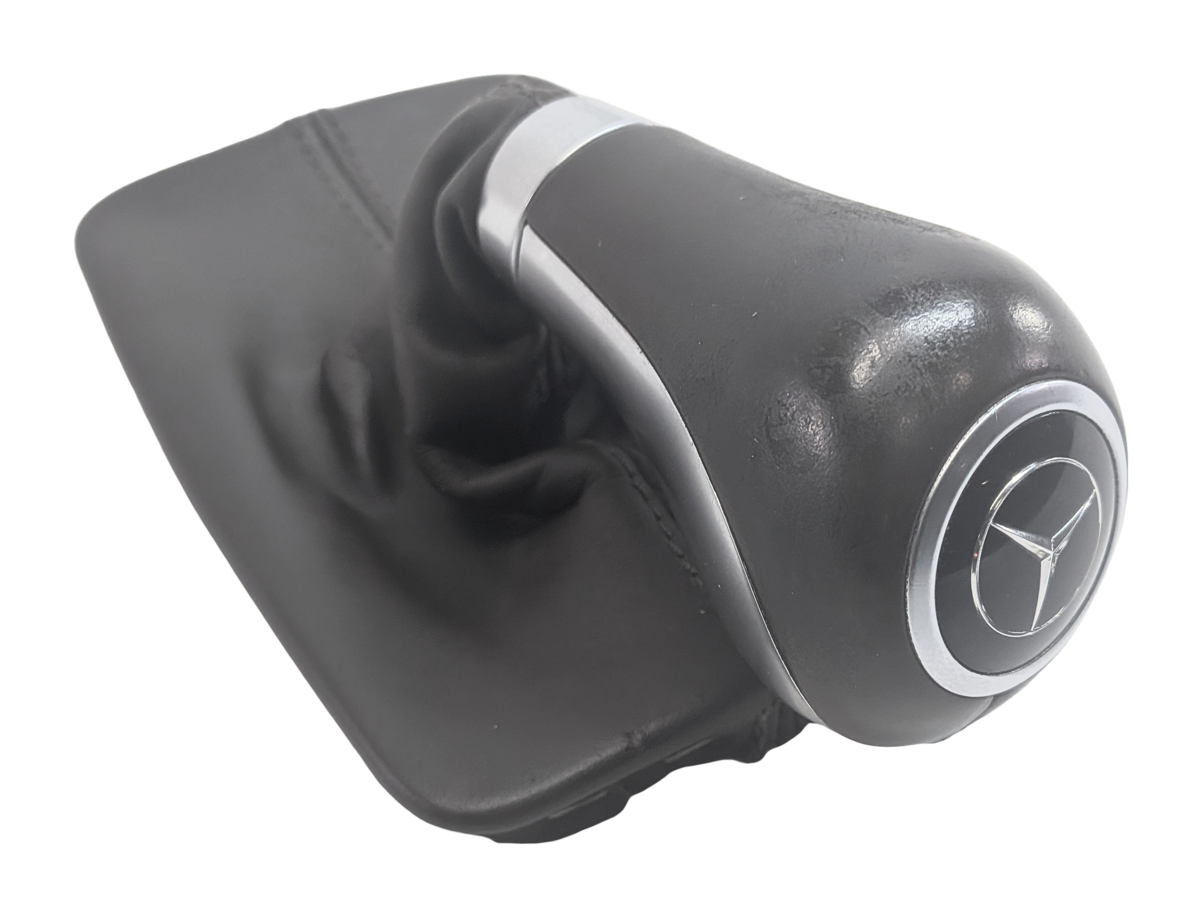 2014 MERCEDES C250 W204 AUTO TRANSMISSION GEAR SHIFT KNOB HANDLE w/BOOT (BROWN) — exact item pictured