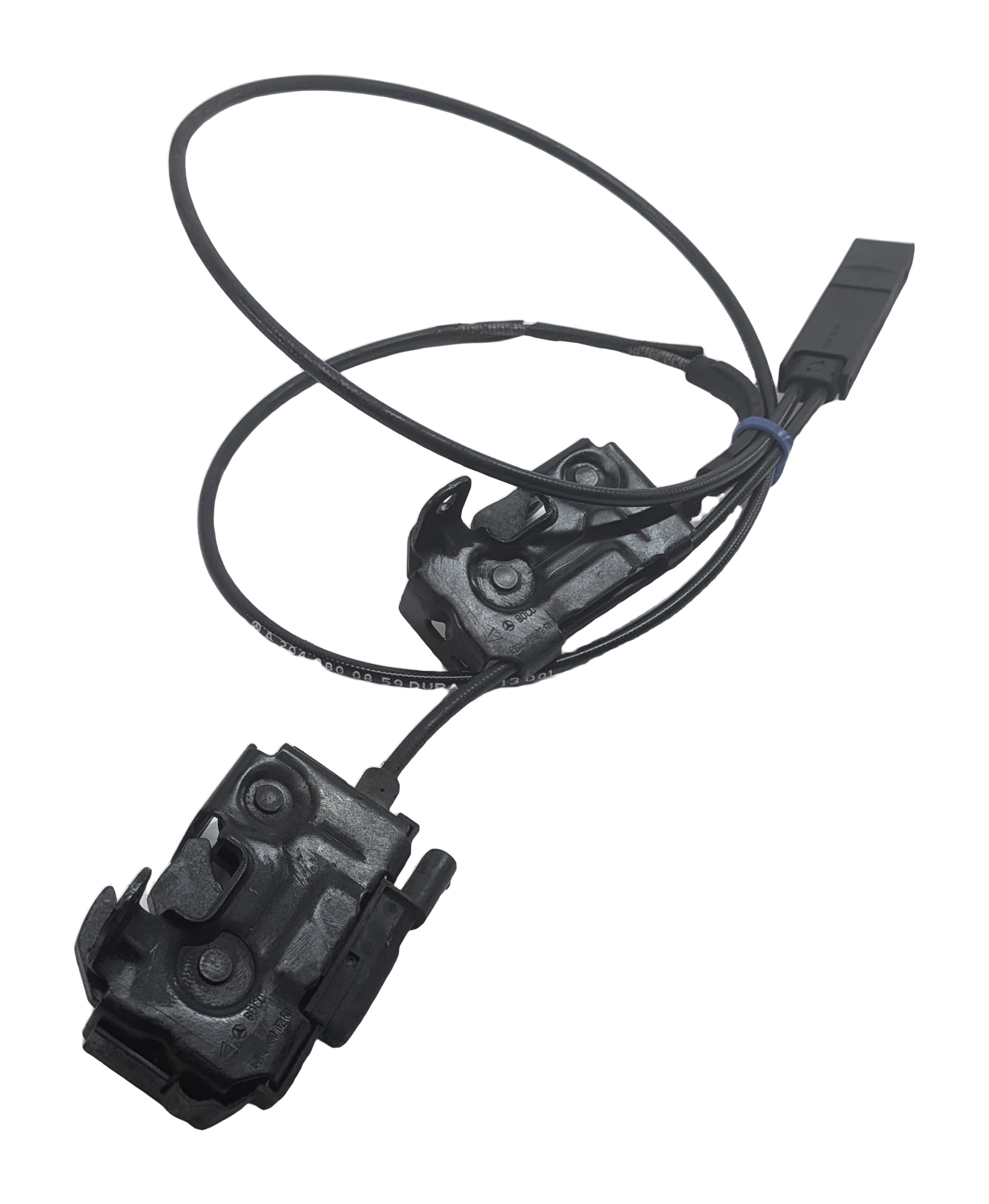 2014 MERCEDES C250 (W204) FRONT HOOD BONNET LID LOCK LATCH SET/2 w/ CABLES — exact item pictured