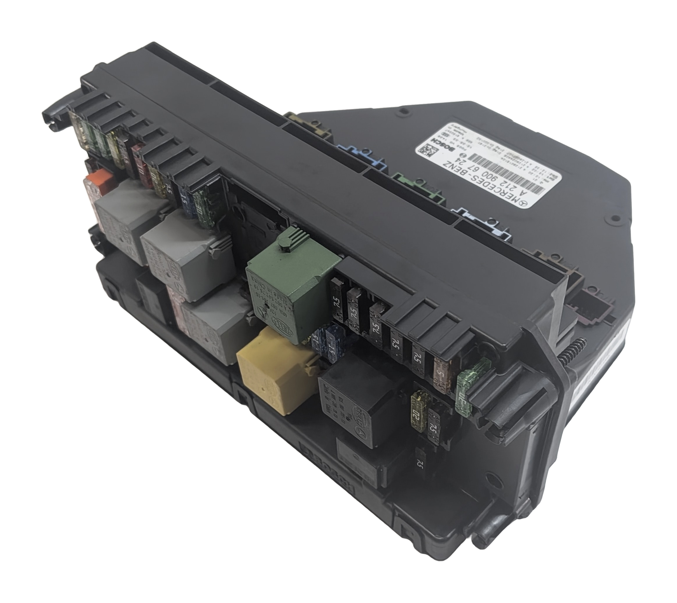 14 MERCEDES C250 W204 1.8L FRONT SIGNAL ACQUISITION SAM MODULE w/ FUSE BOX — exact item pictured