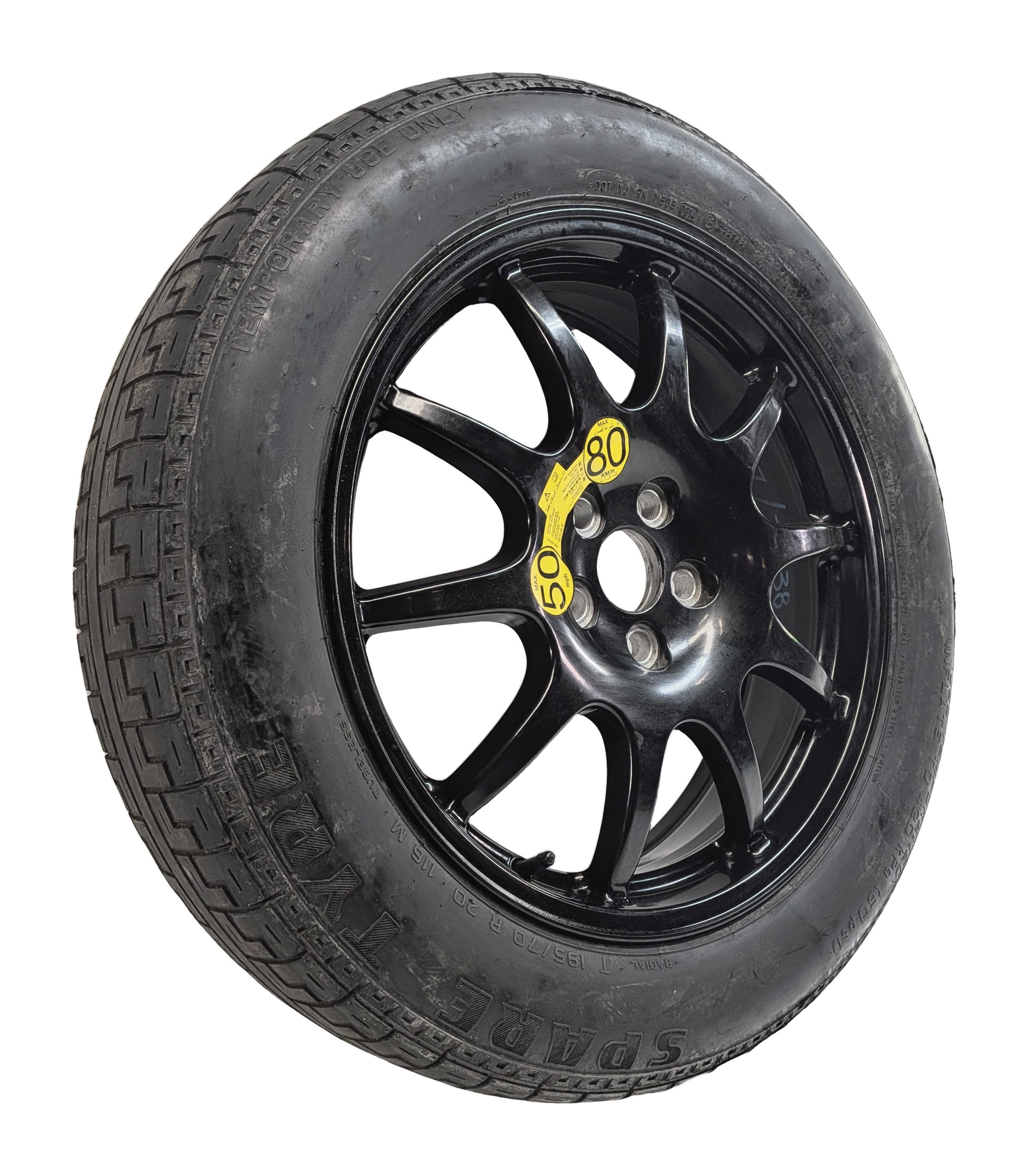 2013-2021 DISCOVERY RANGE ROVER SPORT (L405 L462 L494) 20x6 SPARE TIRE WHEEL RIM — exact item pictured