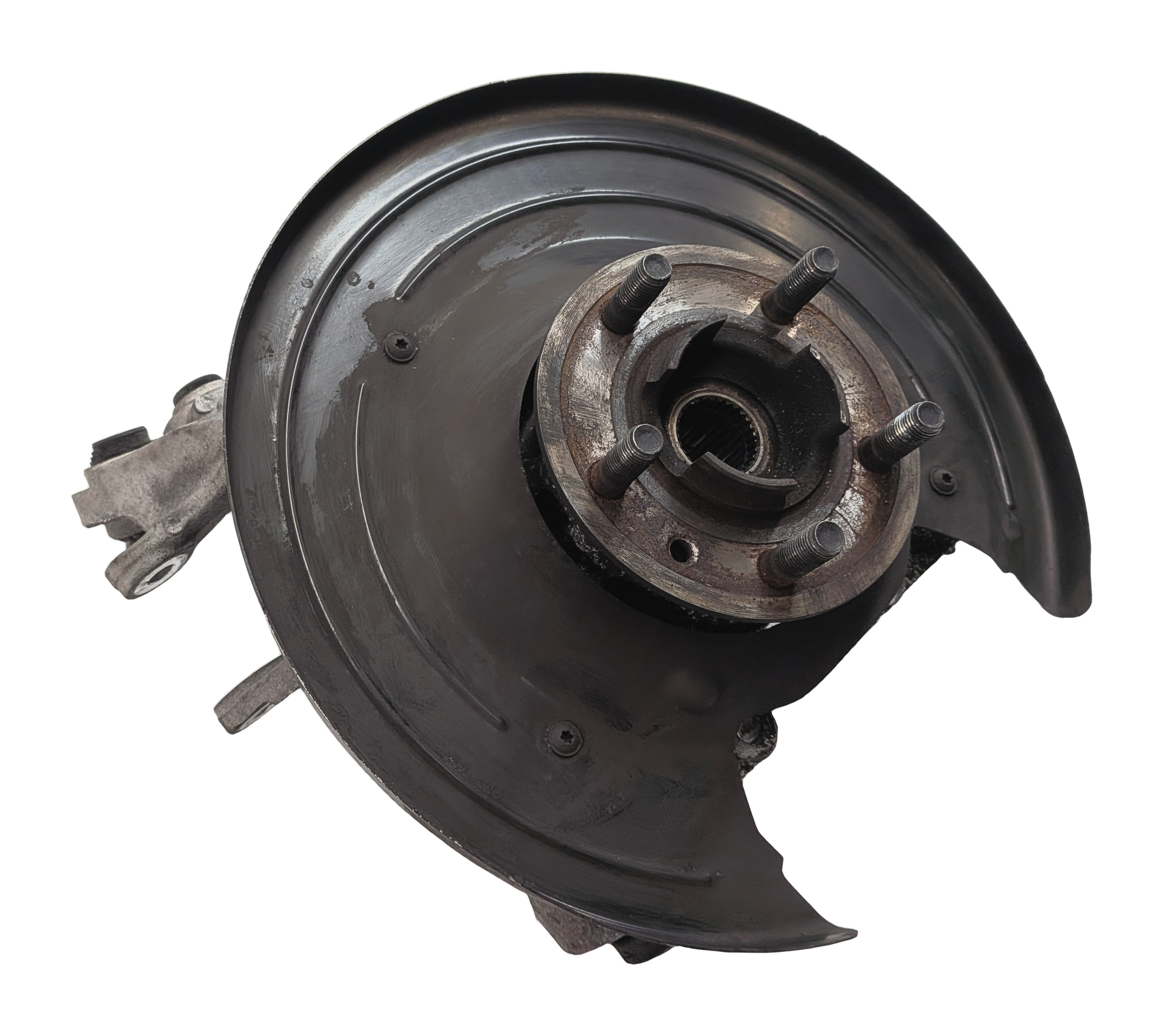 2013-2016 RANGE ROVER (L405) LEFT DRIVER REAR SPINDLE KNUCKLE WHEEL HUB — exact item pictured