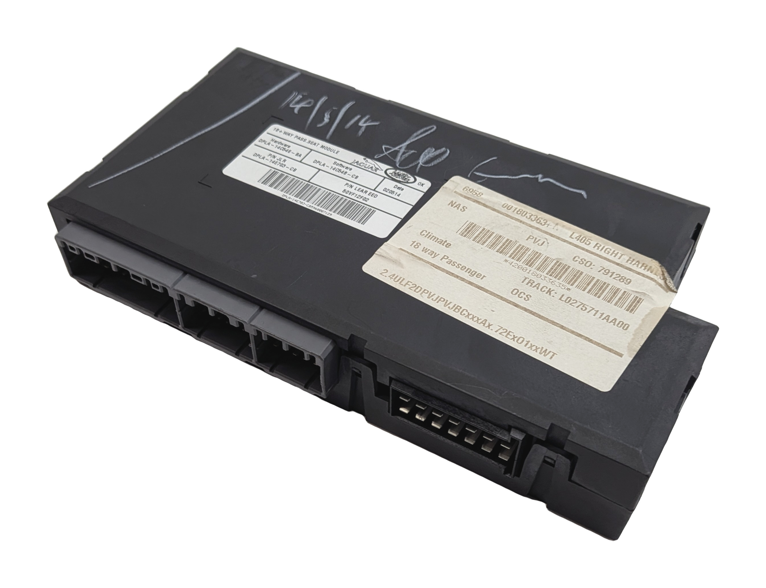 2014 RANGE ROVER (L405) FRONT RIGHT PASSENGER SEAT CONTROL MODULE — exact item pictured