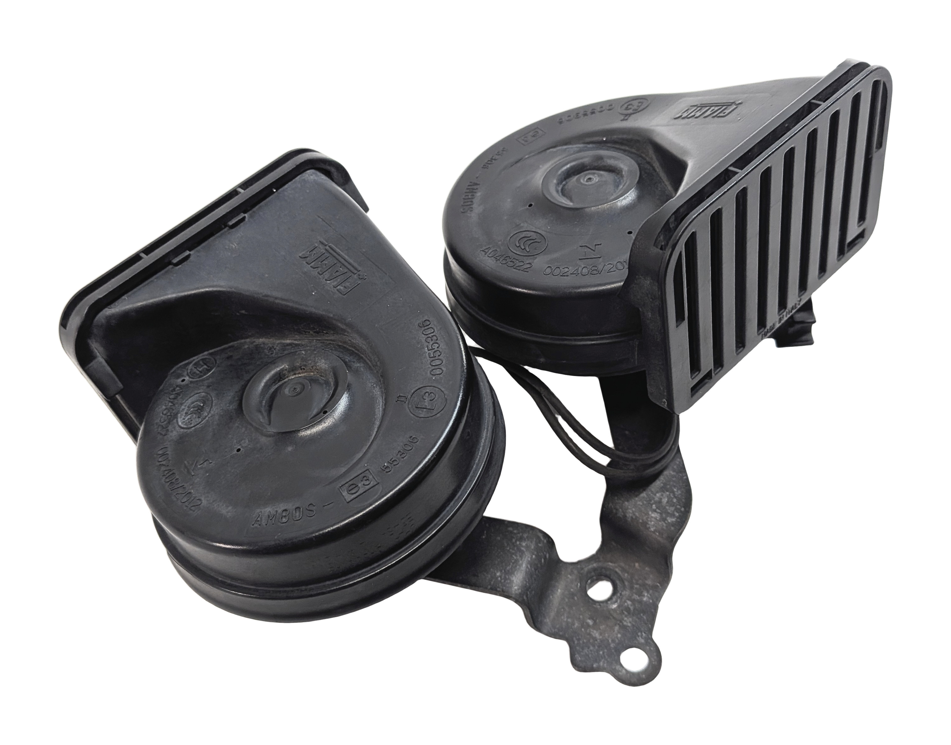 2014 RANGE ROVER (L405) HIGH LOW NOTE TONE HORN SPEAKER SET/2 — exact item pictured