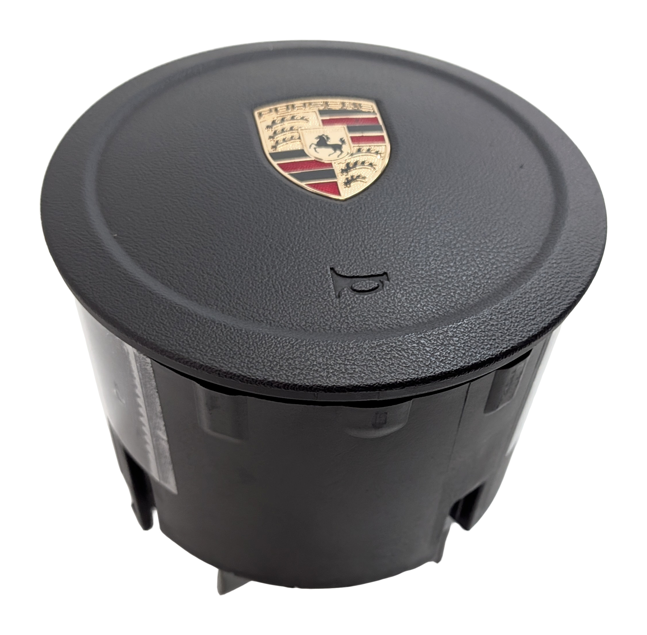 2011-2014 PORSCHE CAYENNE (958) DRIVER STEERING WHEEL SRS AIRBAG AIR BAG (Black) — exact item pictured
