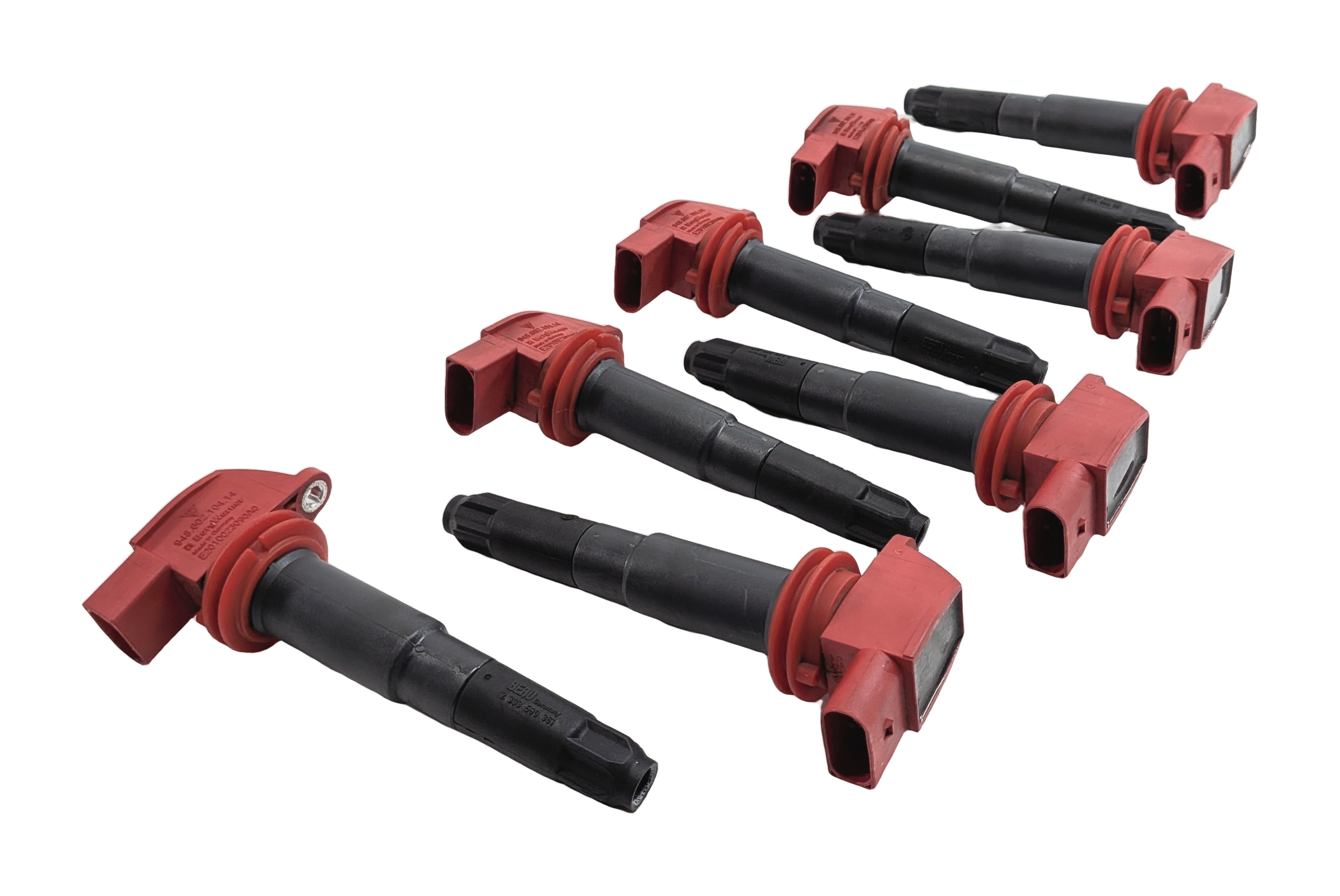 2010-2018 PORSCHE CAYENNE PANAMERA (958 970) 4.8L V8 ENGINE IGNITION COIL SET 8 — exact item pictured