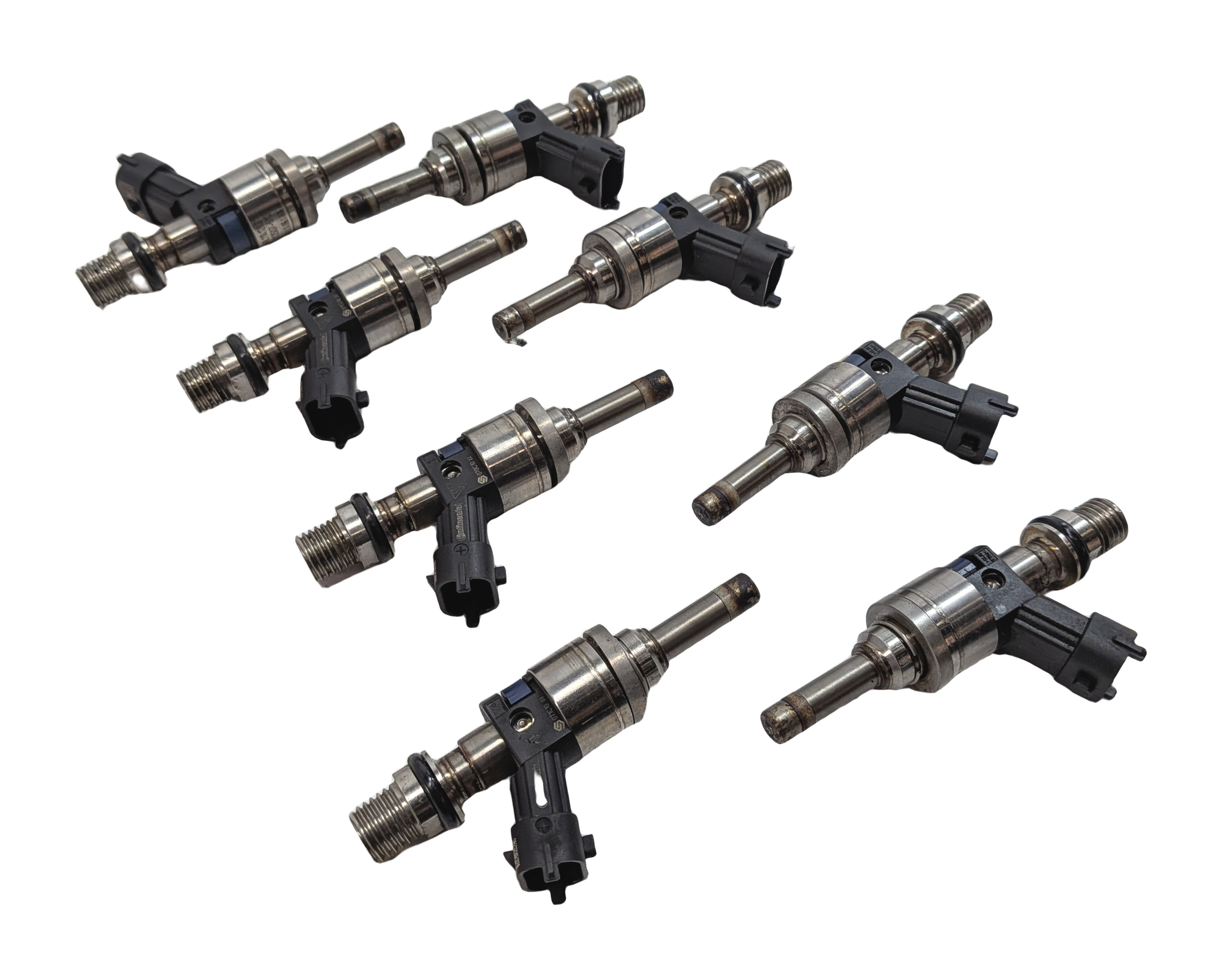 09-14 PORSCHE CAYENNE PANAMERA (958 970) 4.8L M48 NON-TURBO FUEL INJECTOR SET 8 — exact item pictured
