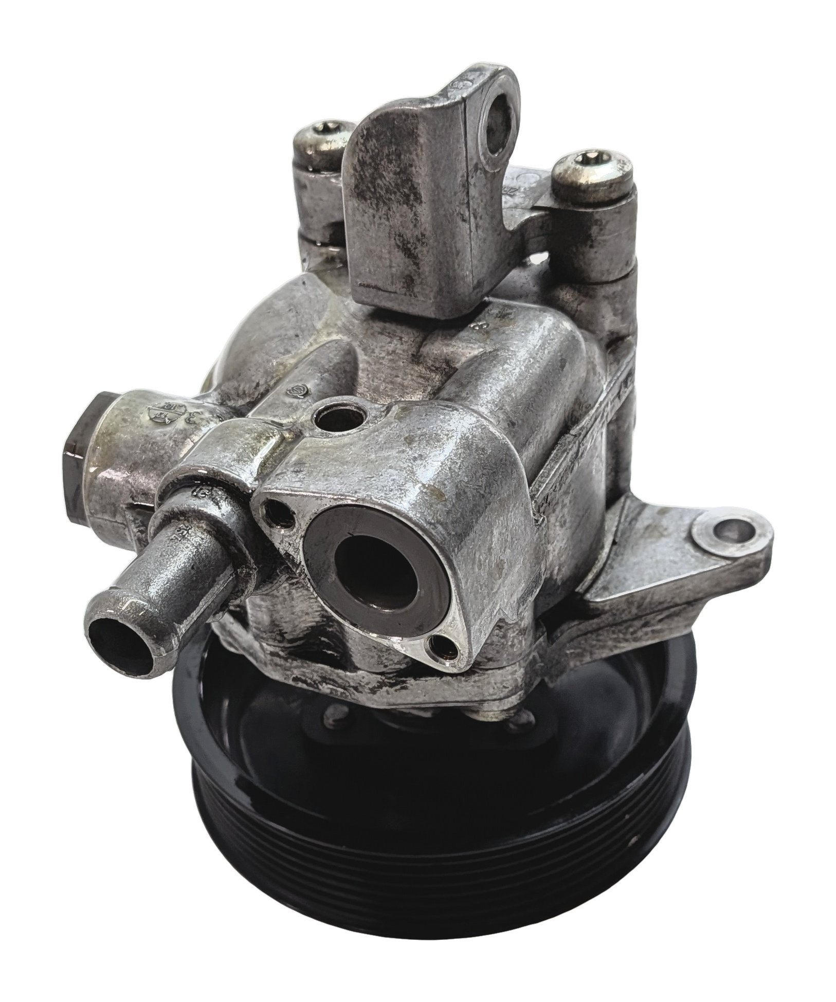 2011-2018 PORSCHE CAYENNE (958) 4.8L ENGINE POWER STEERING PUMP w/ PULLEY — exact item pictured