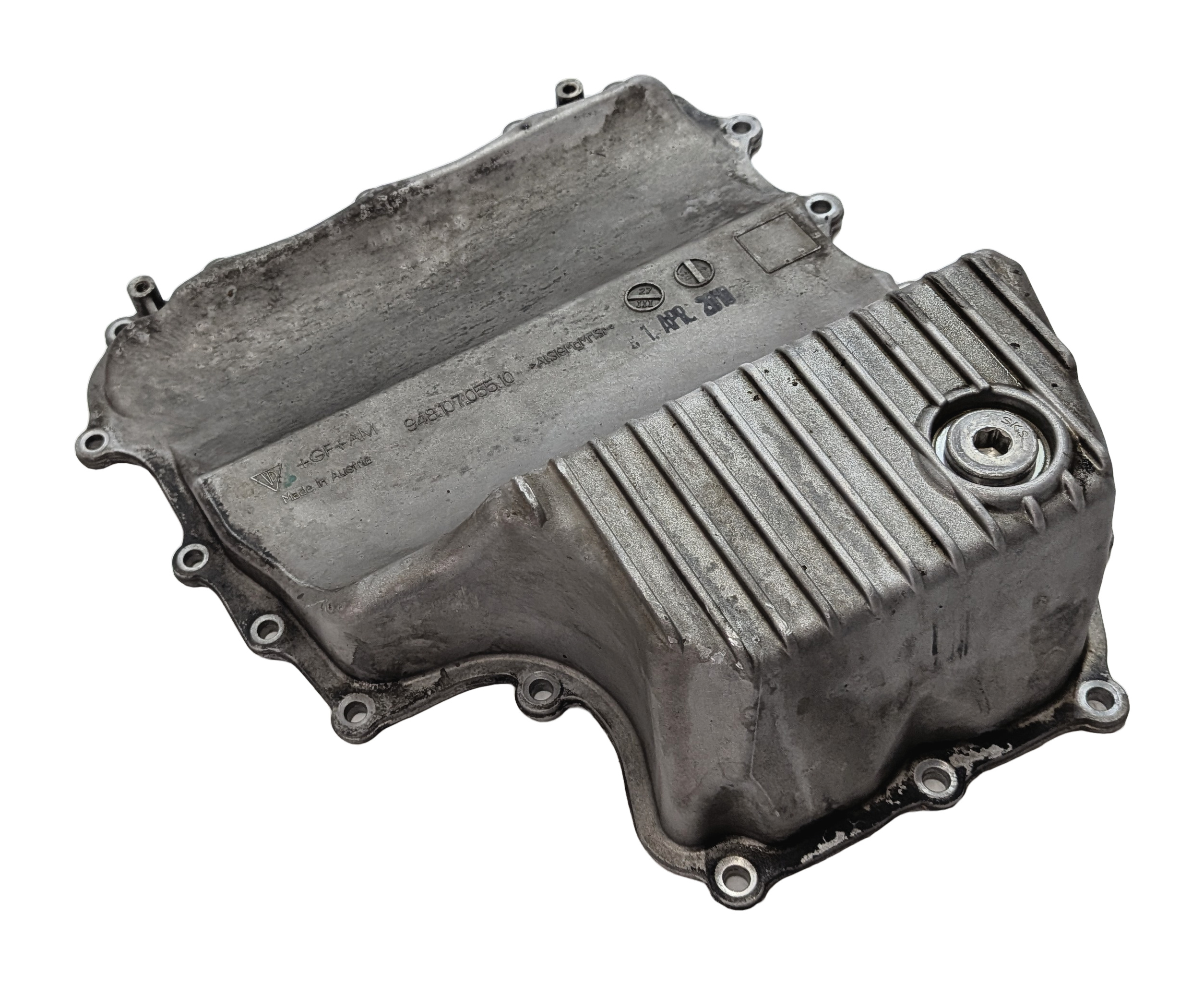 2011-2018 PORSCHE CAYENNE 958 4.8L M48 V8 ENGINE LOWER MOTOR OIL FLUID PAN SUMP — exact item pictured