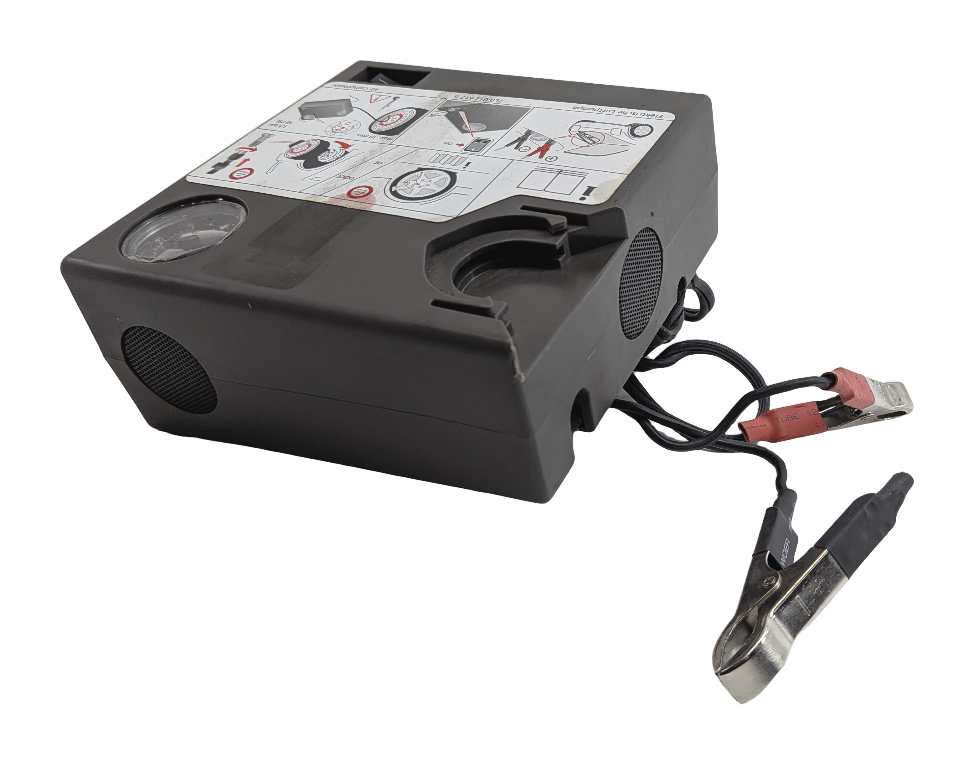 2011 PORSCHE CAYENNE (958) EMERGENCY ROADSIDE SPARE TIRE AIR COMPRESSOR PUMP — exact item pictured