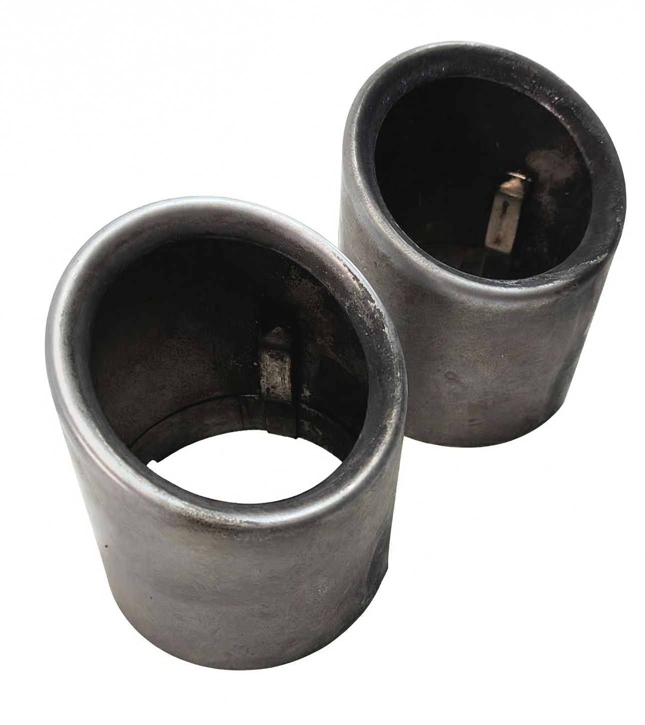 2013 BMW X1 (E84) REAR MUFFLER EXHAUST PIPE TIP SET/2 (CHROME) — exact item pictured