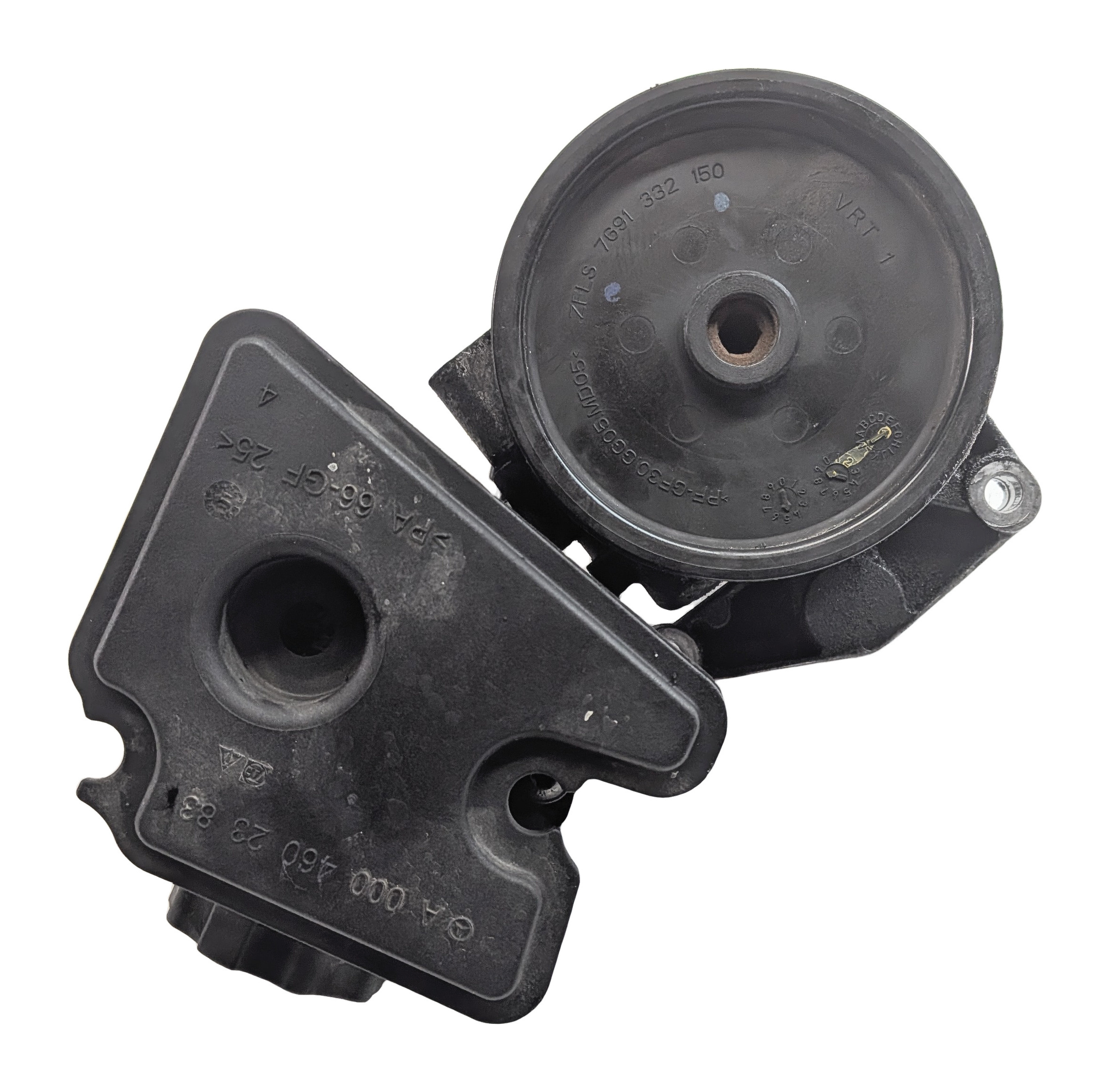 2010-2011 MERCEDES E350 E550 (W212) POWER STEERING PUMP w/ PULLEY & RESERVOIR — exact item pictured