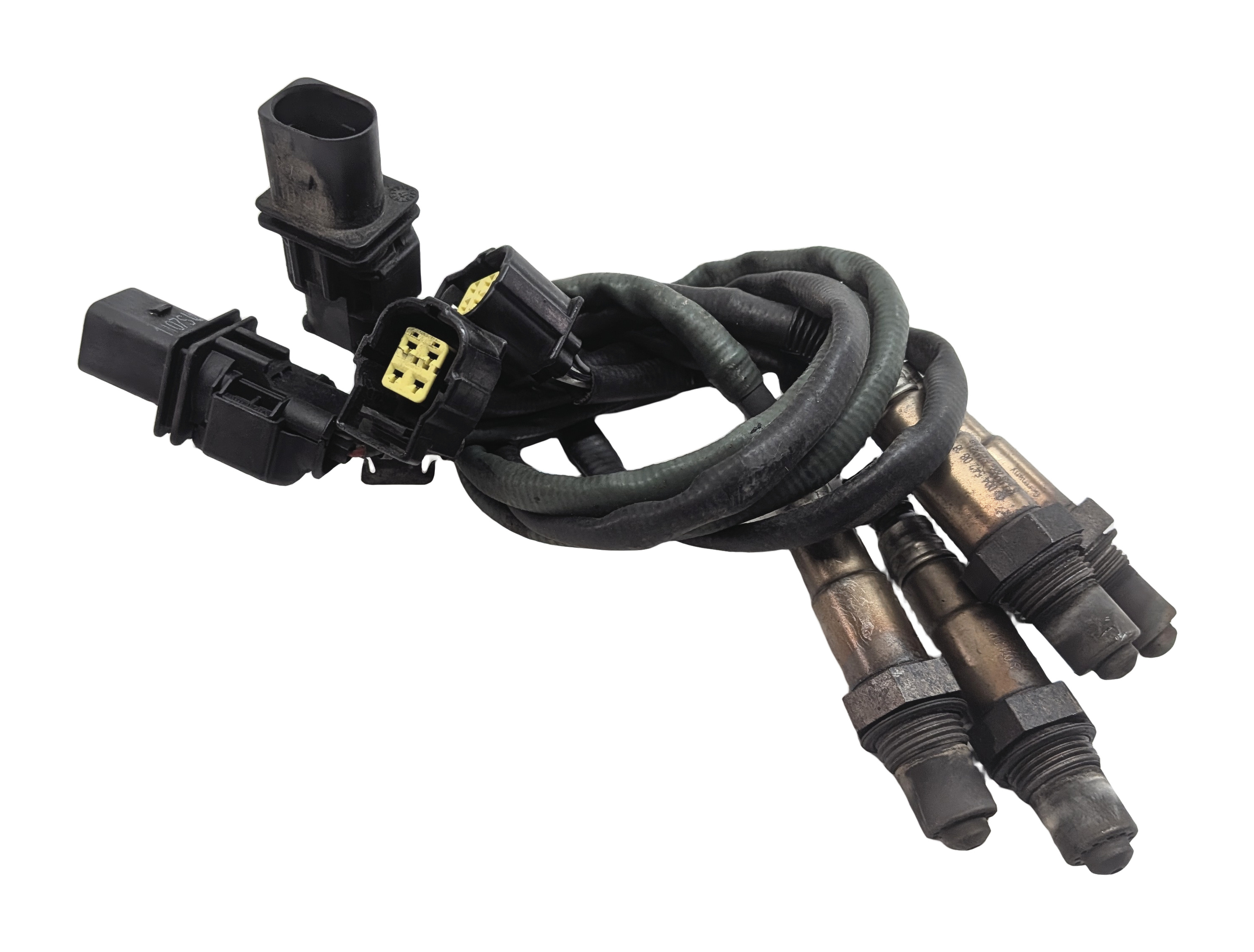 2011 MERCEDES E350 (W212) 3.5L (272.977) ENGINE OXYGEN O2 WIRE SENSOR SET/4 — exact item pictured