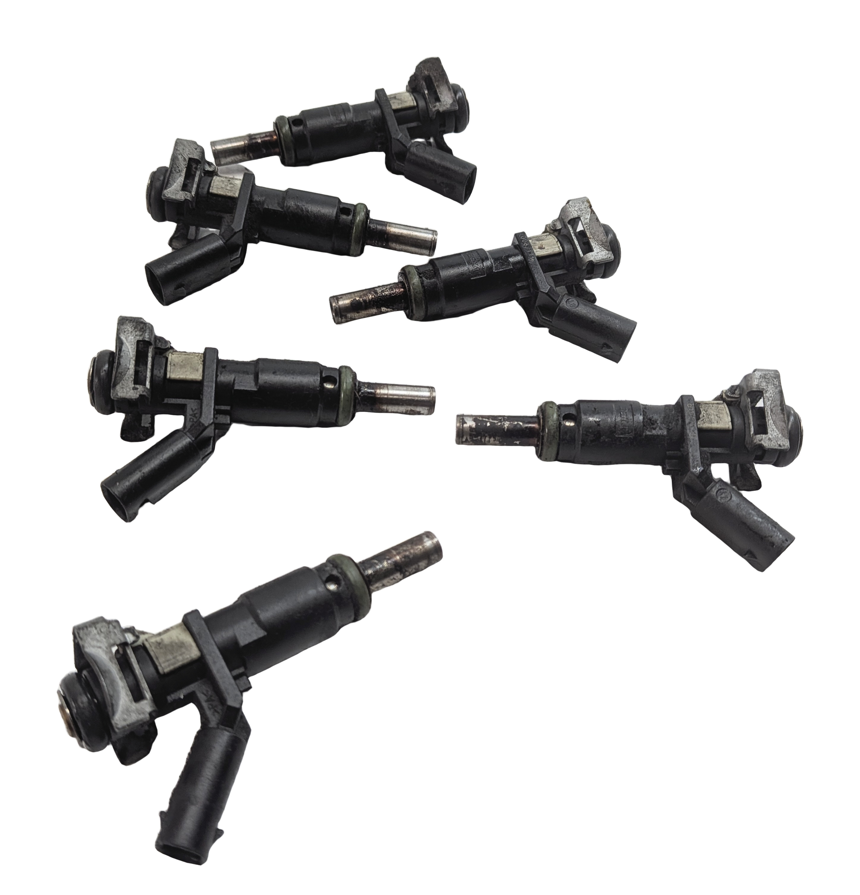 06-12 MERCEDES C E G GL ML S SL (W204 W212 W221 W164 X164) FUEL INJECTOR SET 6 — exact item pictured