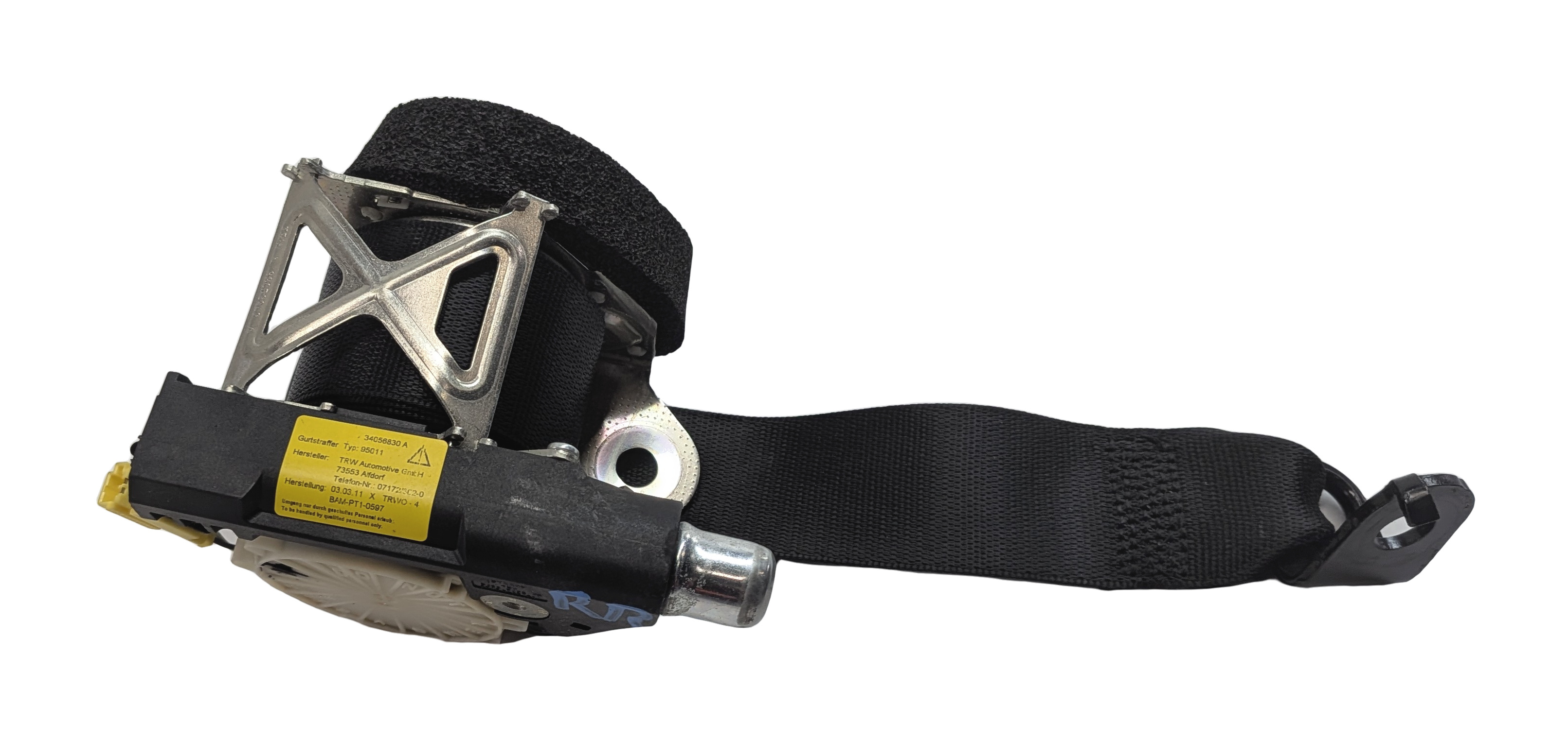 2011 MERCEDES E350 (W212) REAR RIGHT SEAT SEATBELT BELT RETRACTOR (Black) — exact item pictured