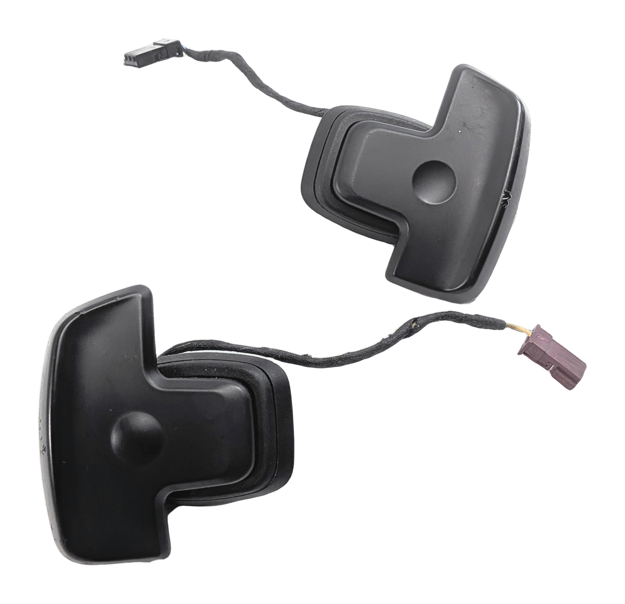 2011 MERCEDES E350 (W212) DRIVER STEERING WHEEL PADDLE SHIFT SHIFTER SET/2 — exact item pictured