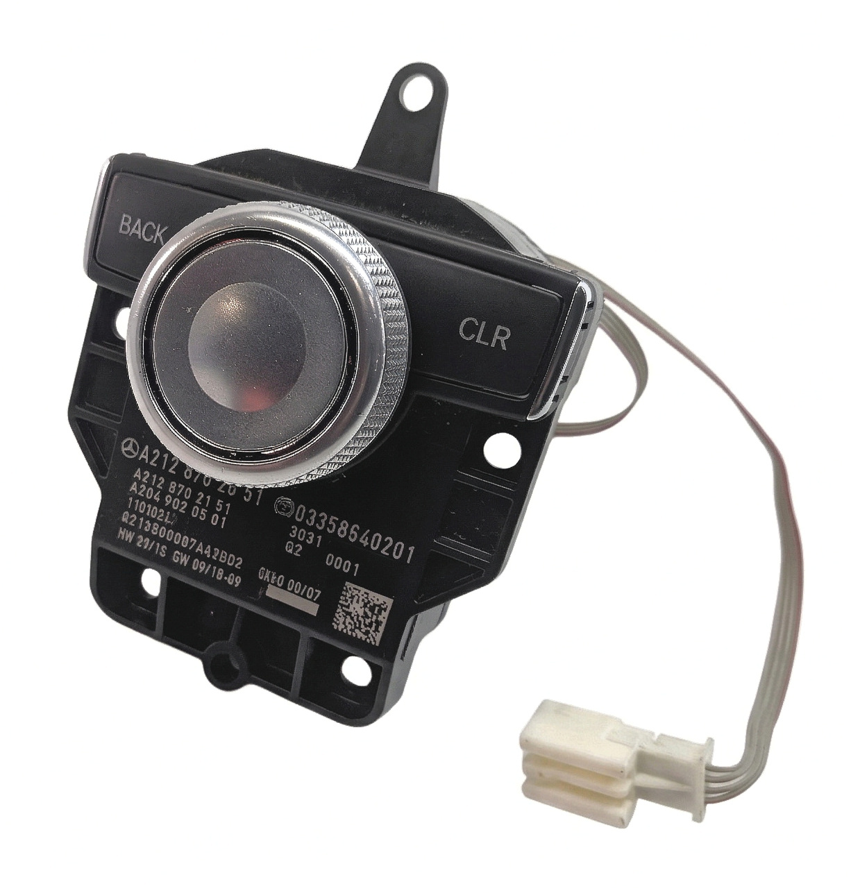 2011 MERCEDES E350 (W212) FRONT CENTER CONSOLE MEDIA CONTROL KNOB DIAL — exact item pictured