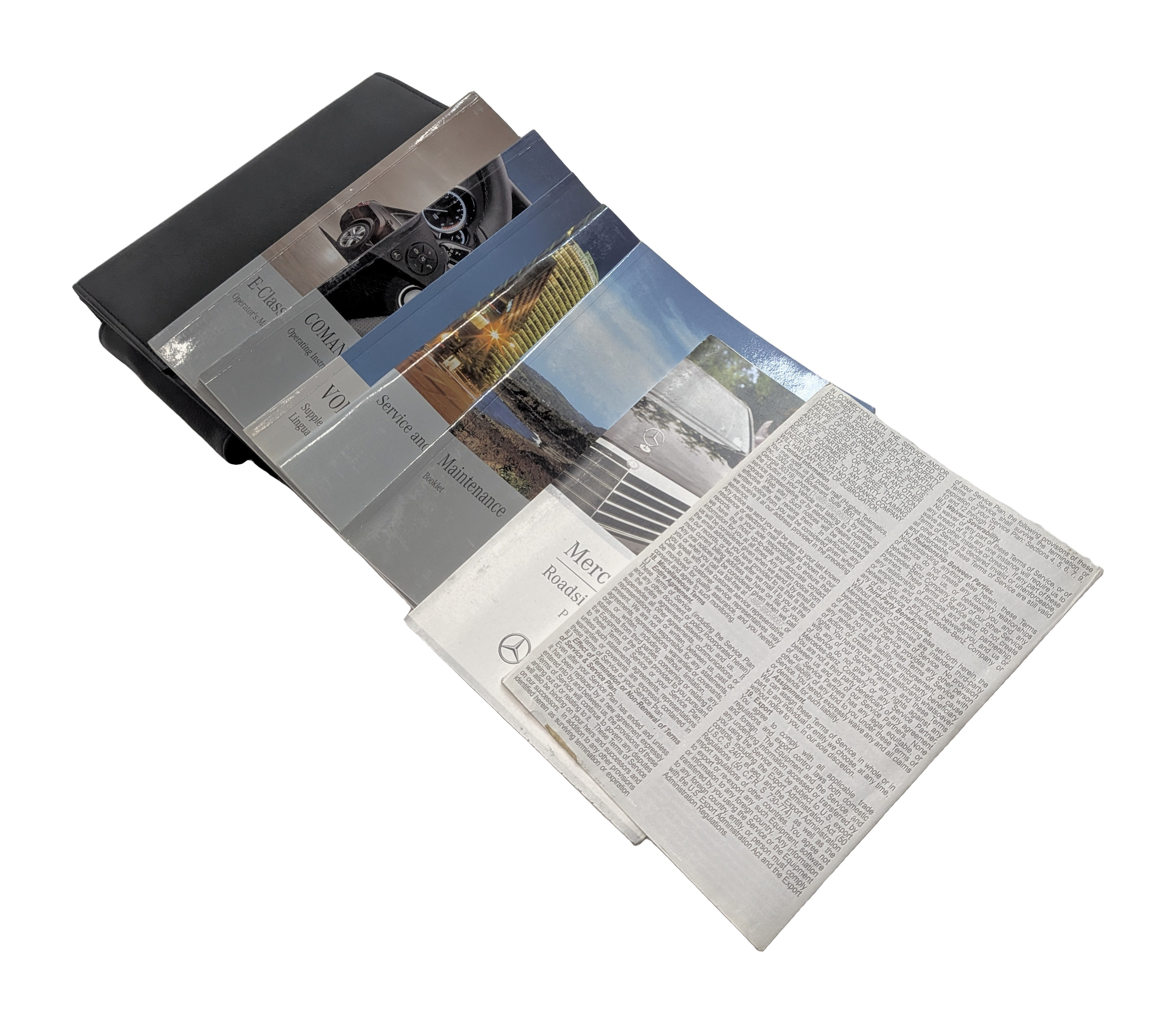 2011 MERCEDES E350 (W212) 3.5L (272.977) ENGINE OWNERS MANUAL BOOKLET SET w/CASE — exact item pictured