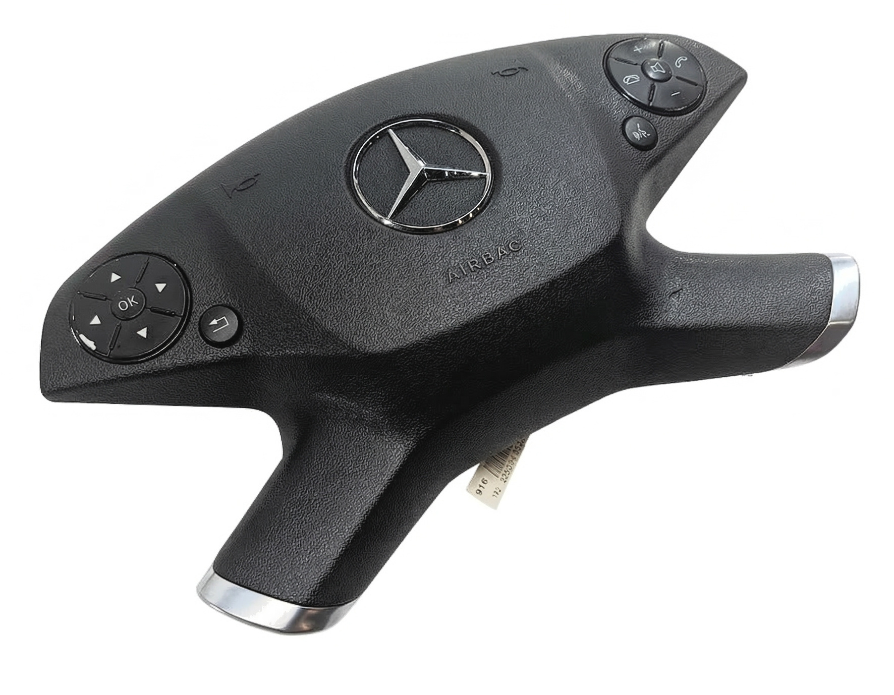 2011 MERCEDES E350 (W212) DRIVER STEERING WHEEL SRS AIRBAG AIR BAG (Black) — exact item pictured