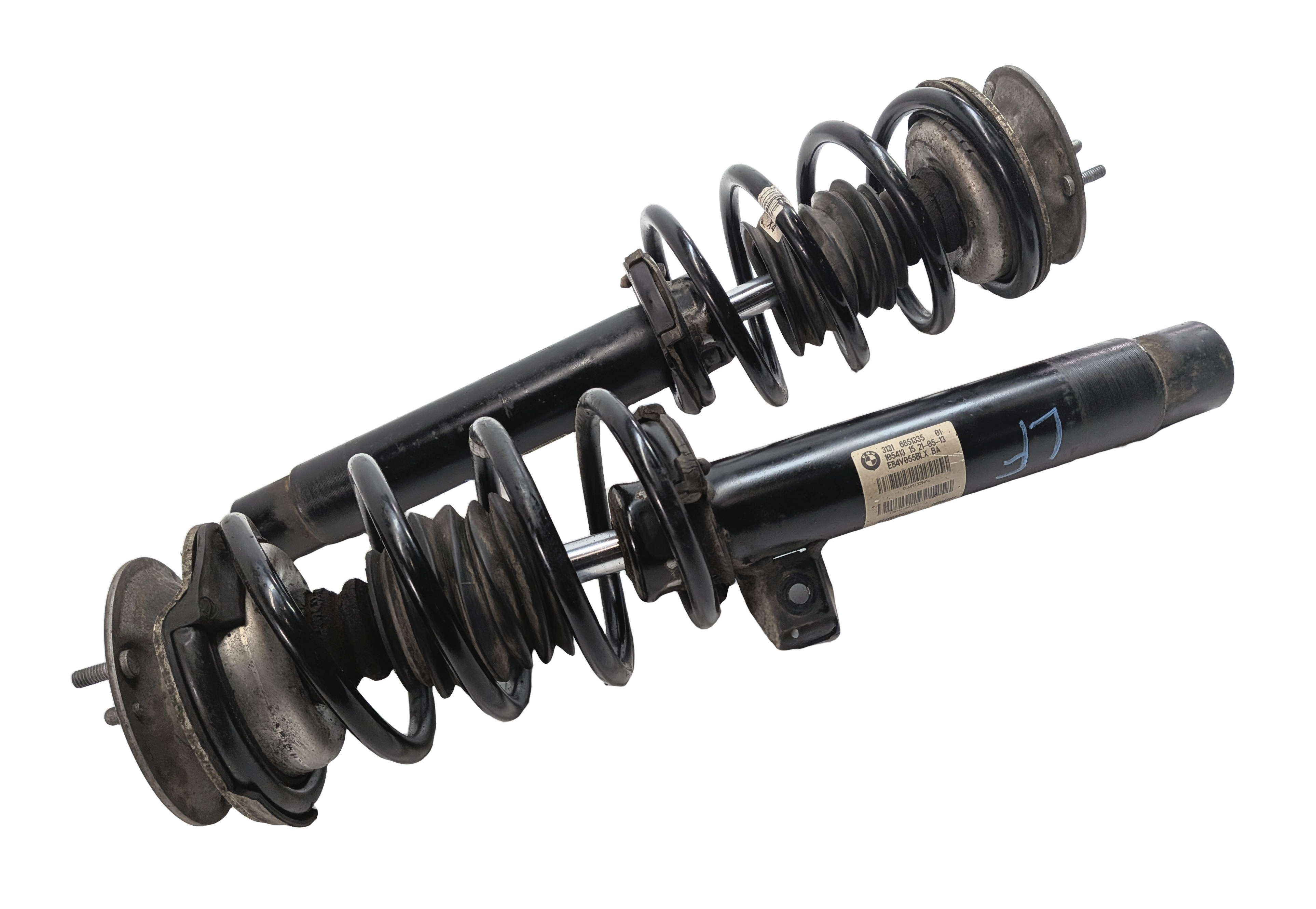 12-15 BMW X1 (E84) AWD FRONT LEFT & RIGHT STANDARD SUSPENSION SHOCK STRUT SET 2 — exact item pictured