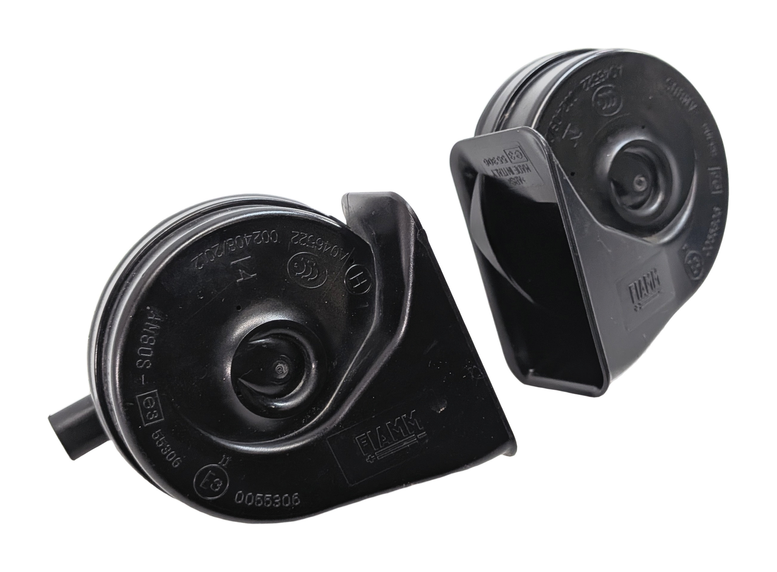 06-15 BMW 325i 328i 330i 335i M3 X1 E90 HIGH & LOW TONE NOTE SAFETY HORN SET/2 — exact item pictured