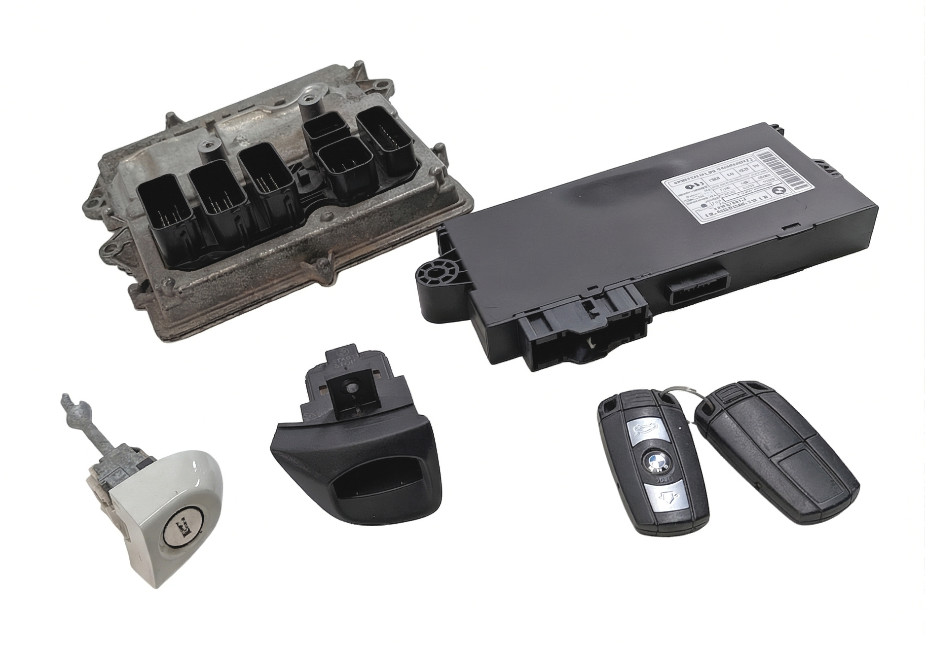 13-15 BMW 135i X1 (E84 E87) 3.0L N55 ECM DME CAS-3 IMMOBILIZER MODULE KEY SET — exact item pictured