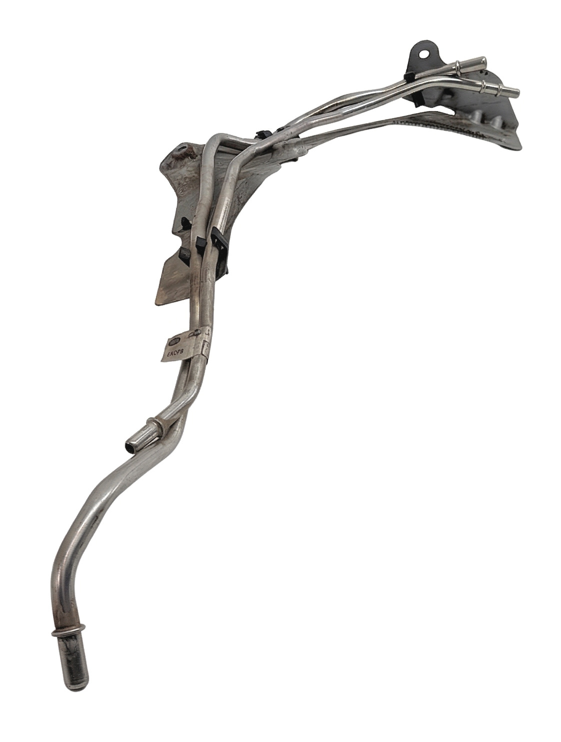 2014 LAND ROVER LR4 (L319) FUEL FEED VAPOR LINE w/ HEAT SHIELD BRACKET — exact item pictured