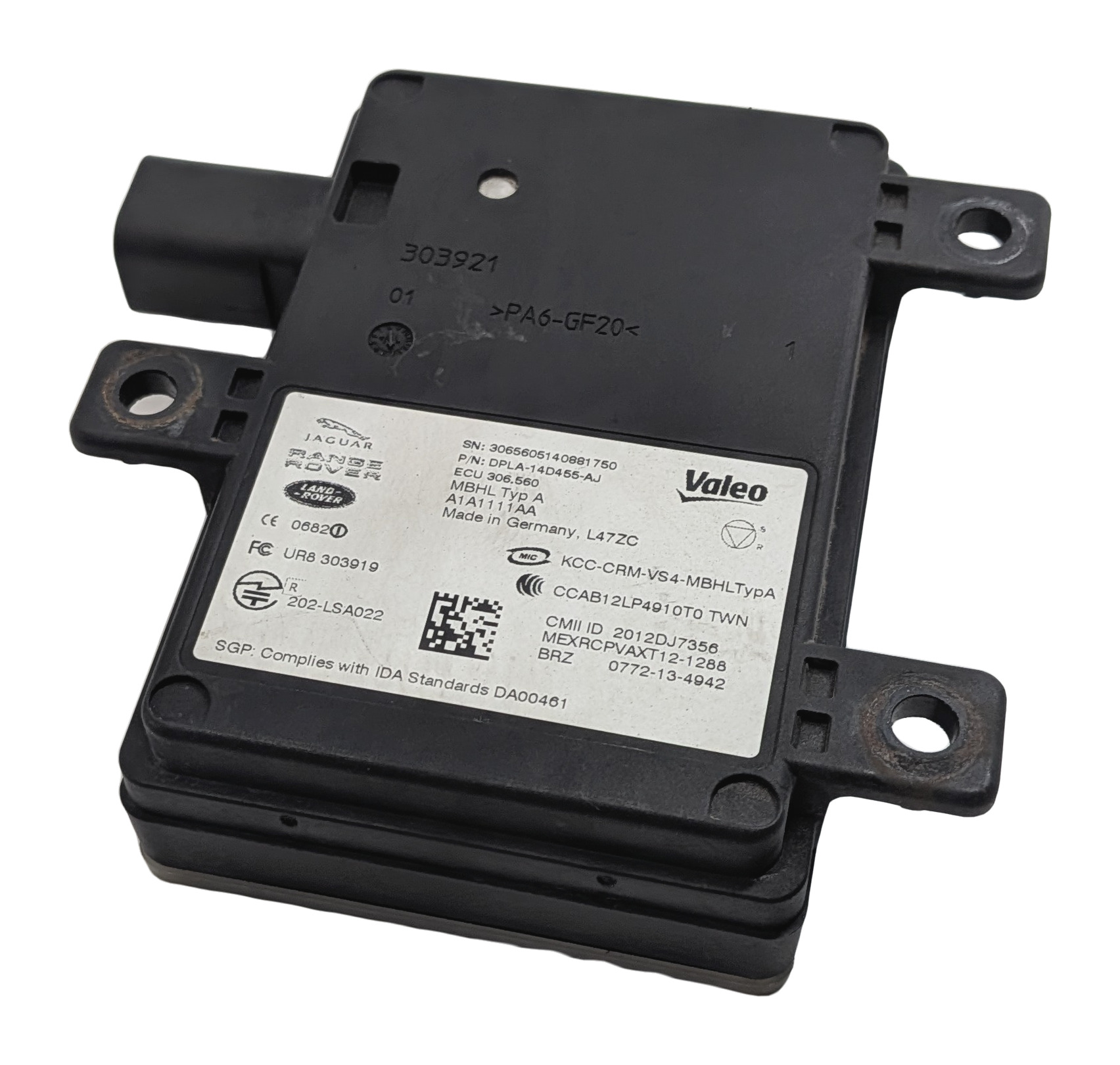 2014 LAND ROVER LR4 (L319) BLIND SPOT RADAR SENSOR MODULE — exact item pictured