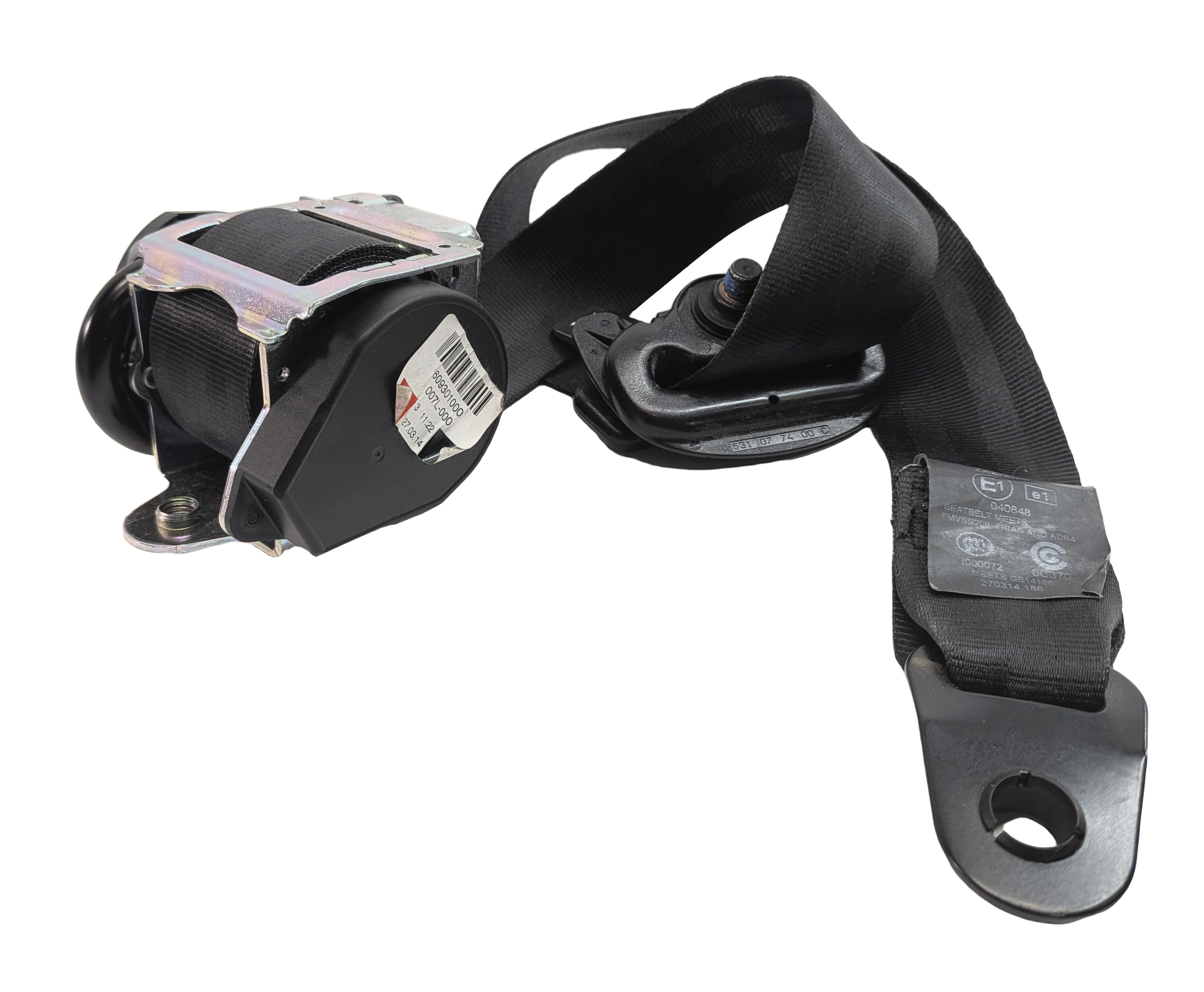 2008-2016 RANGE ROVER SPORT (L320) / LR3 LR4 DRIVER SEATBELT RETRACTOR (Black) — exact item pictured