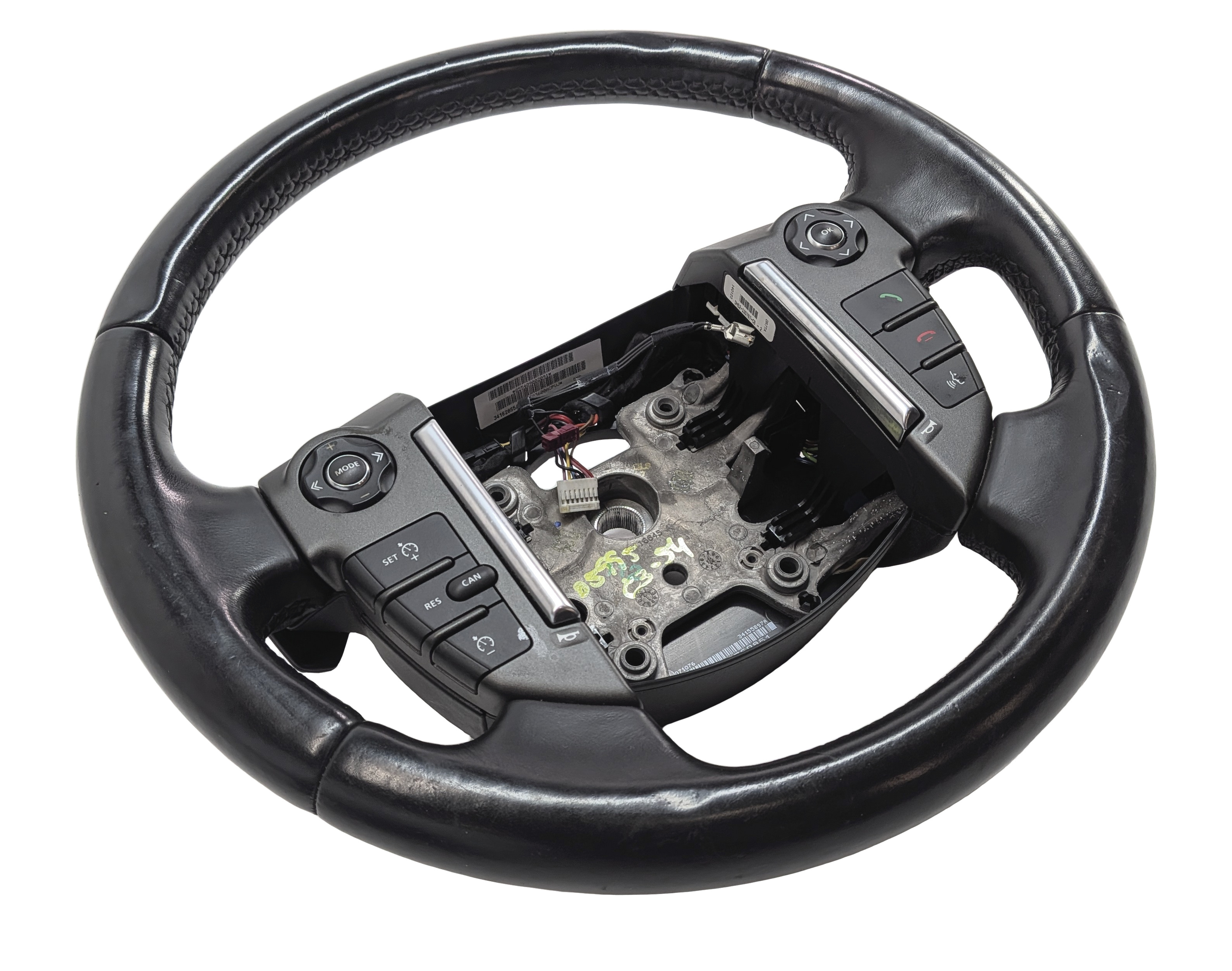 14-16 LAND ROVER LR4 HEATED STEERING WHEEL w/ SHIFT PADDLES CONTROL SWITCHES — exact item pictured