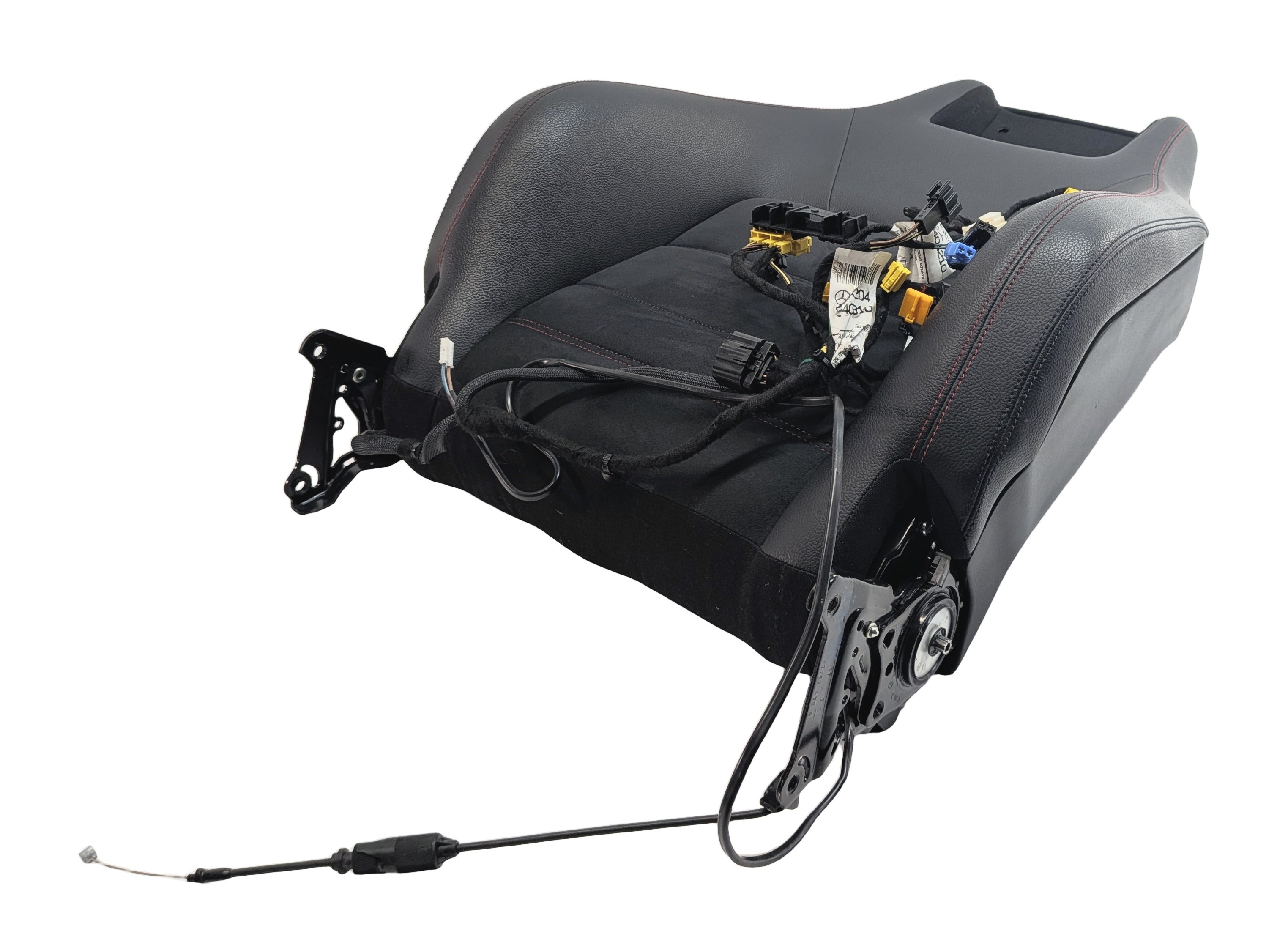 14 MERCEDES C350 (W204) AMG FRONT RIGHT UPPER SPORT SEAT w/MEMORY HEAT (Black) — exact item pictured