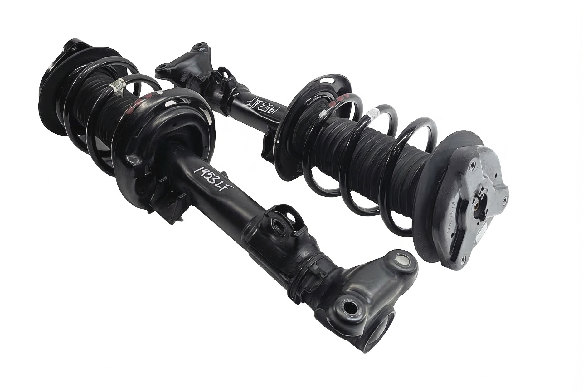 08-15 MERCEDES C-CLASS (W204) RWD FRONT LEFT & RIGHT SPORT SHOCK STRUT SET 2 — exact item pictured