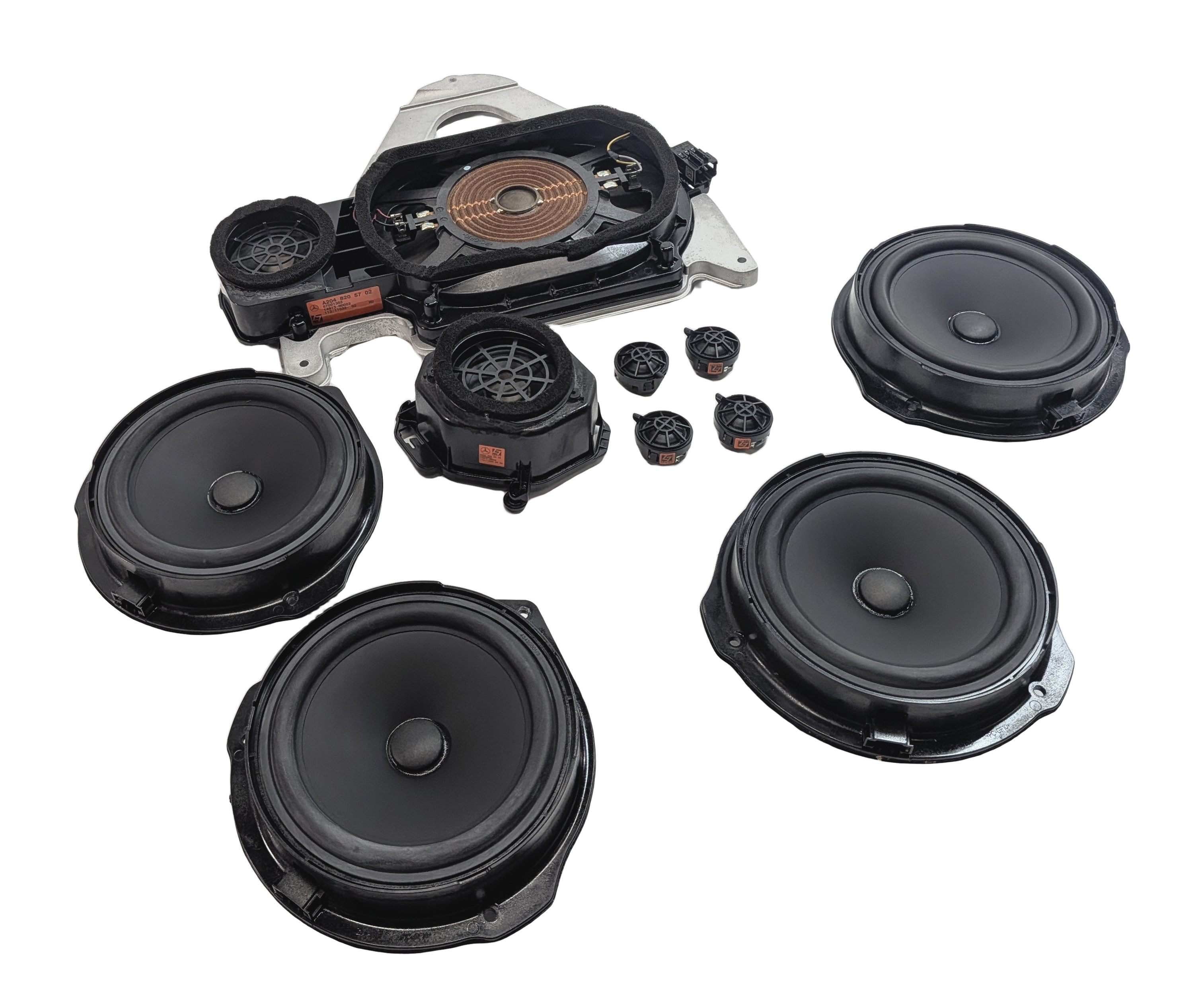 2014 MERCEDES C350 (W204) RADIO STEREO LOGIC 7 SOUND SYSTEM SPEAKER SET/10 — exact item pictured