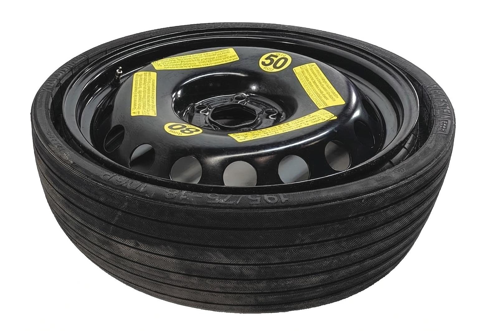 2009-2017 AUDI Q5 (B8 8R) 18x6 COLLAPSIBLE SPARE TIRE WHEEL RIM — exact item pictured