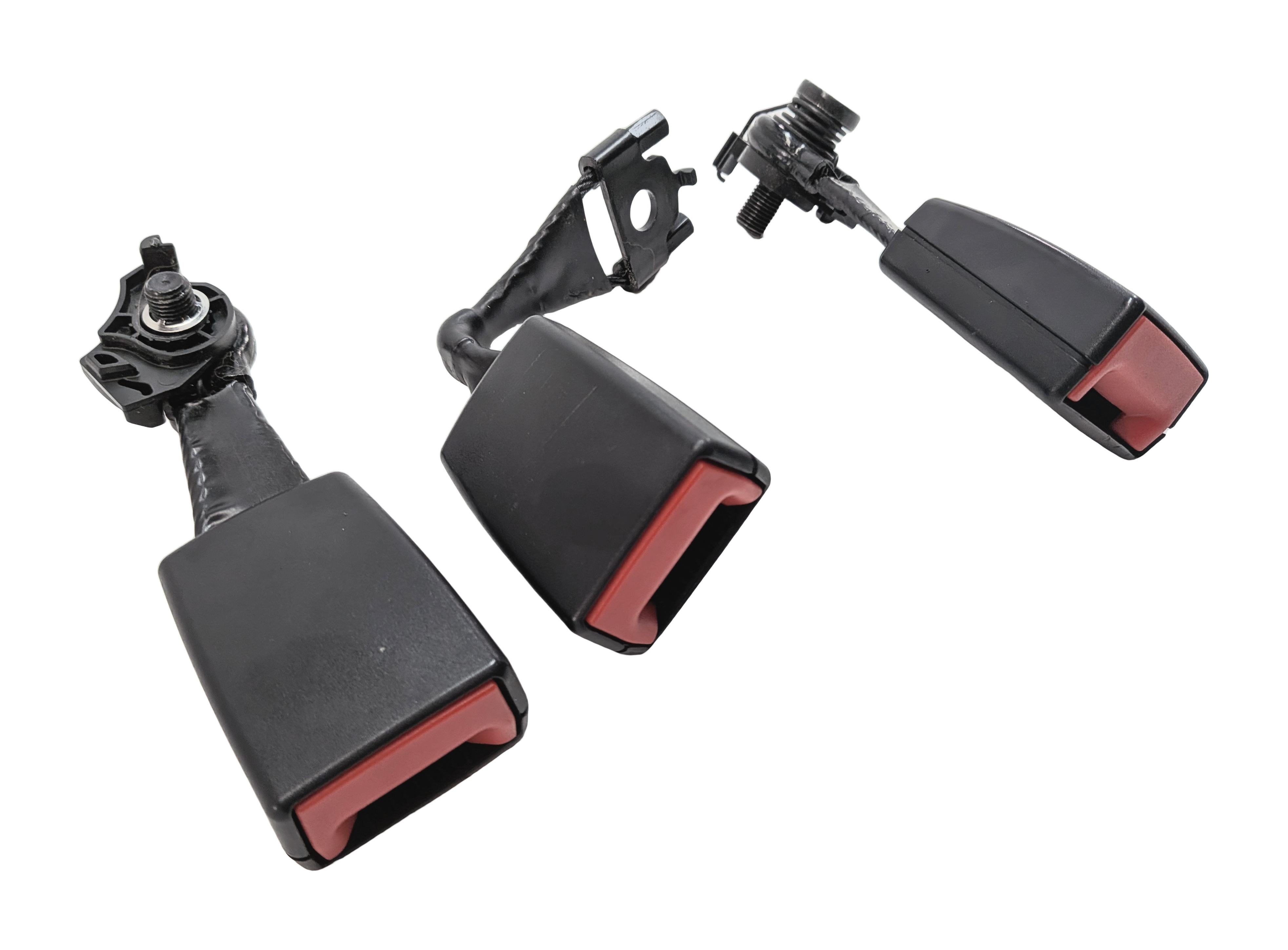 2014 AUDI Q5 (B8 8R) REAR LEFT CENTER RIGHT SEAT SEATBELT BUCKLE RECEIVER SET/3 — exact item pictured