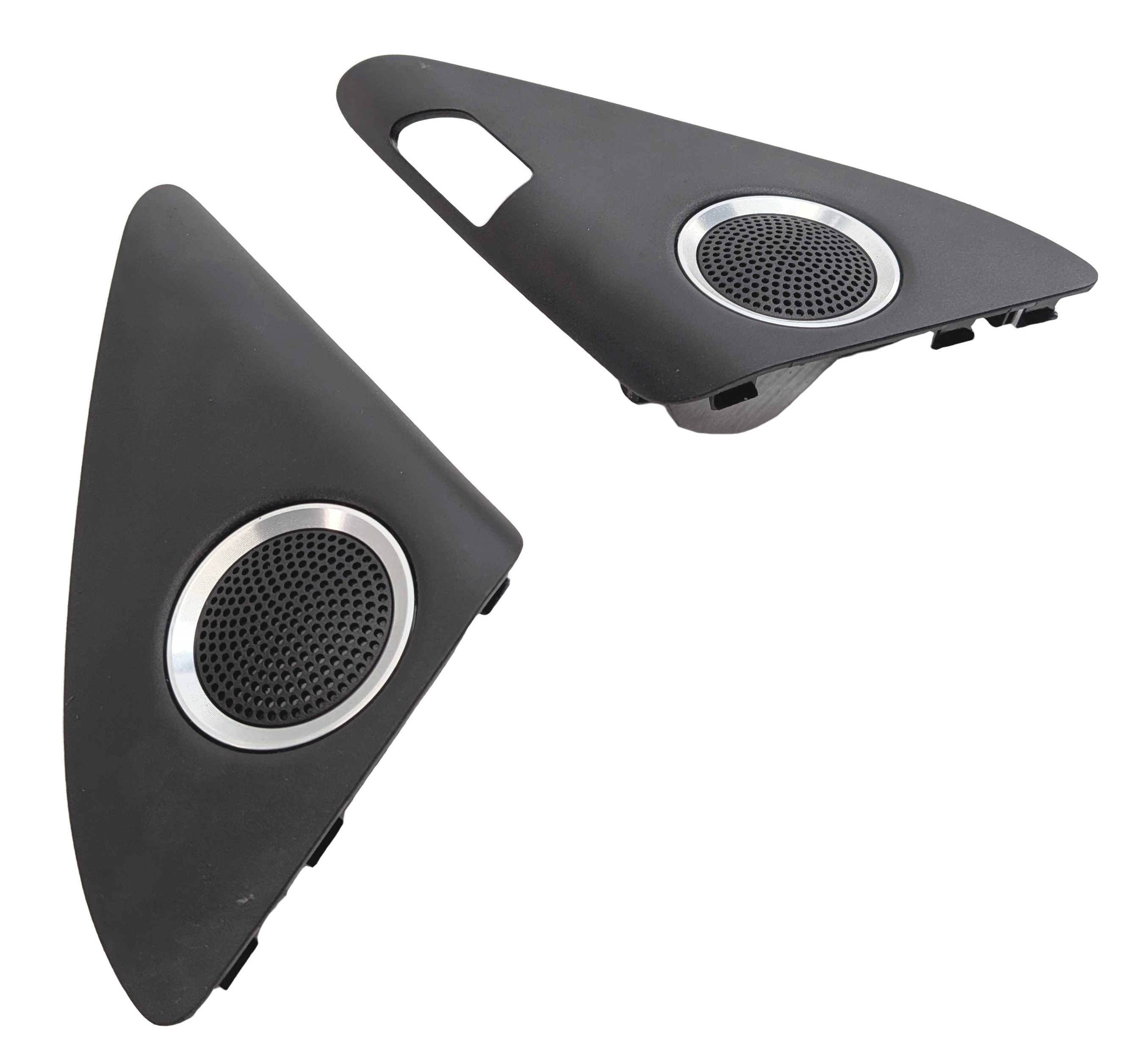 2014 AUDI Q5 (B8 8R) FRONT LEFT & RIGHT DOOR TWEETER SPEAKER GRILLE COVER SET/2 — exact item pictured