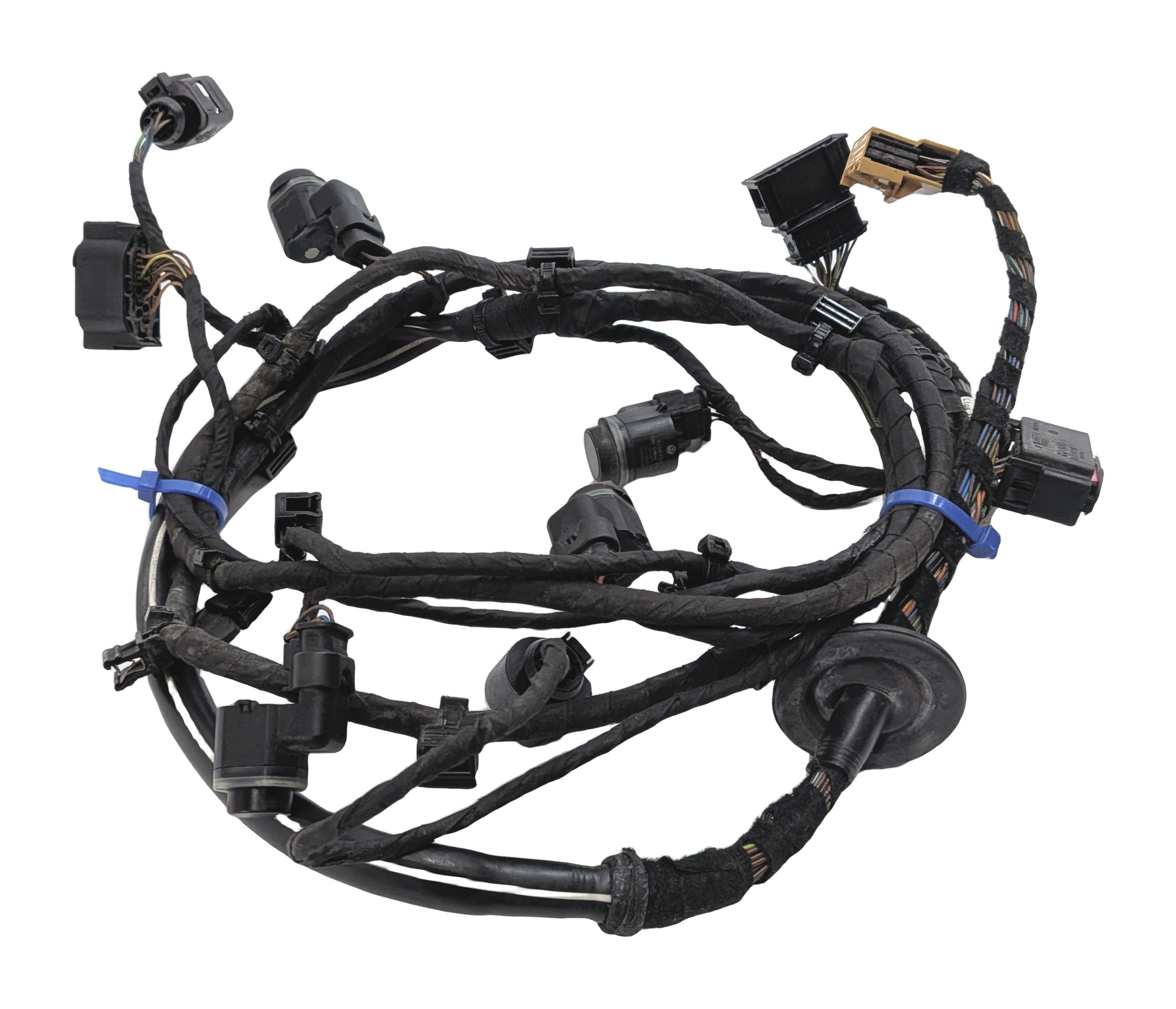 14 AUDI Q5 B8 8R REAR PARK ASSIST PDC DISTANCE CONTROL WIRE SENSOR SET/4 (Black) — exact item pictured
