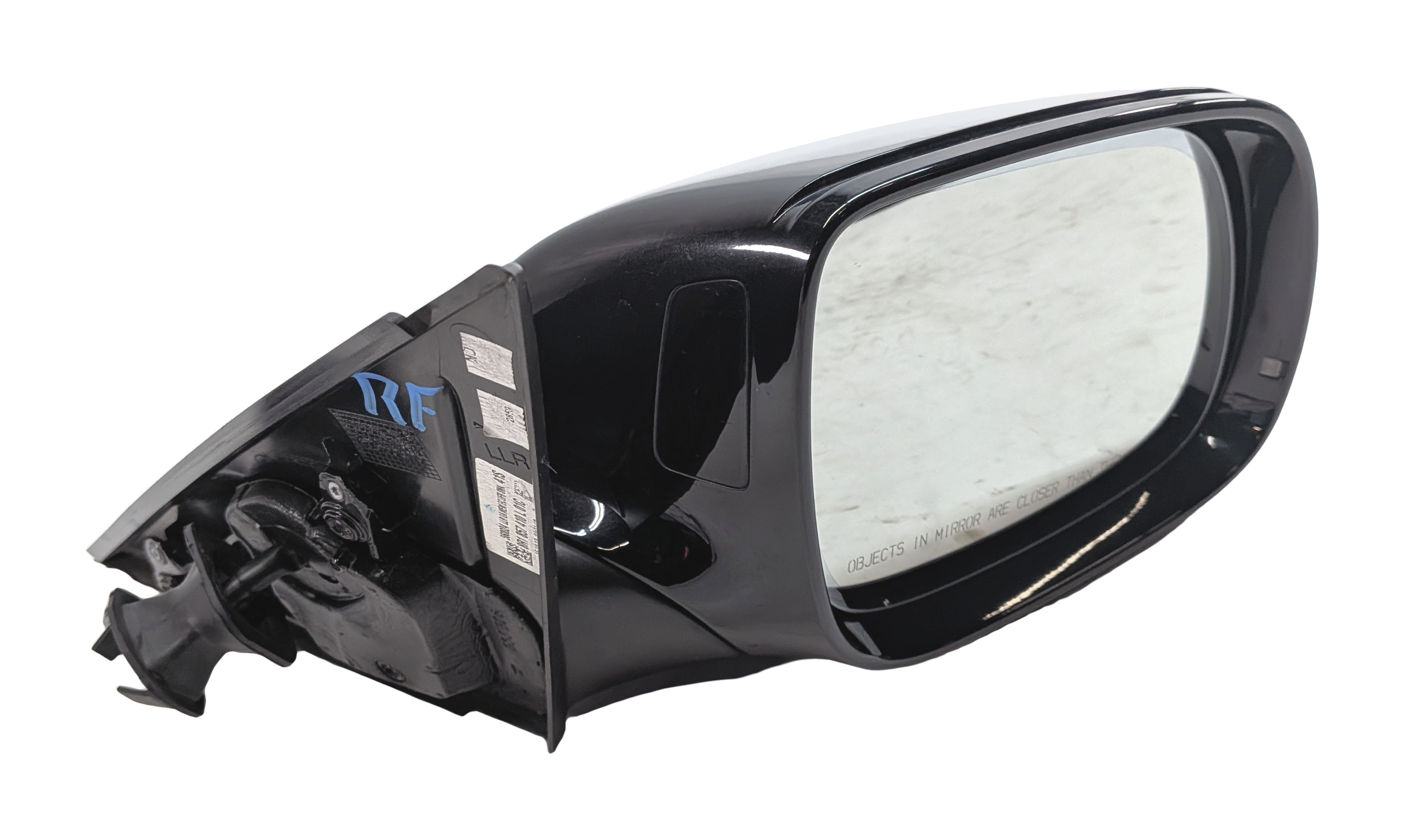 09-14 AUDI Q5 B8 8R RIGHT PFOLD HEAT MEM AUTODIM BLIND SPOT DOOR MIRROR(Black) — exact item pictured