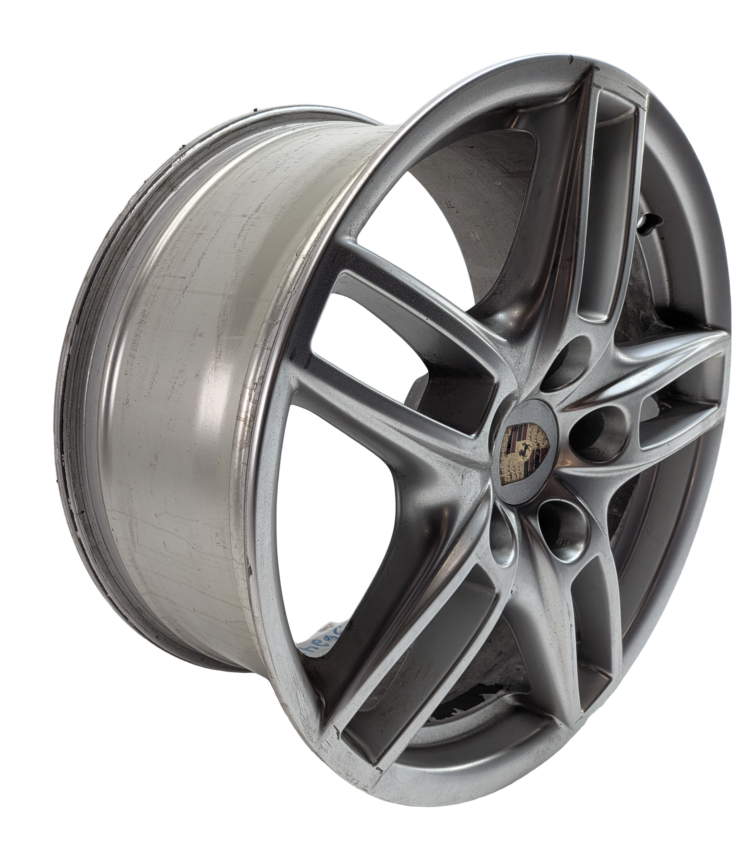 2011-2018 PORSCHE CAYENNE (958) 19x8.5 ALUMINUM ALLOY 5 DOUBLE SPOKE WHEEL RIM — exact item pictured