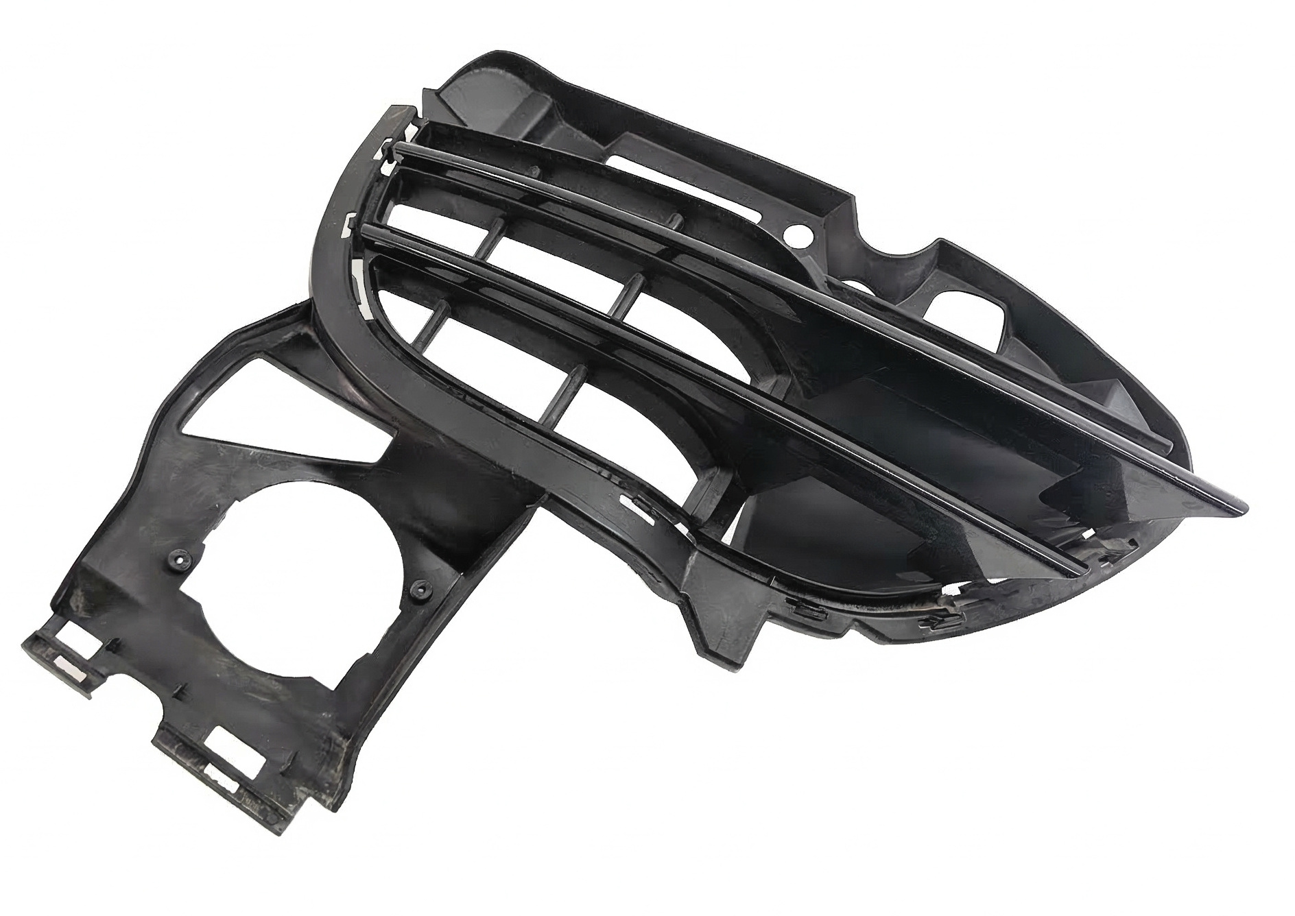 11-14 PORSCHE CAYENNE S 958 RIGHT FRONT PASSENGER BUMPER GRILLE TRIM (Black) — exact item pictured