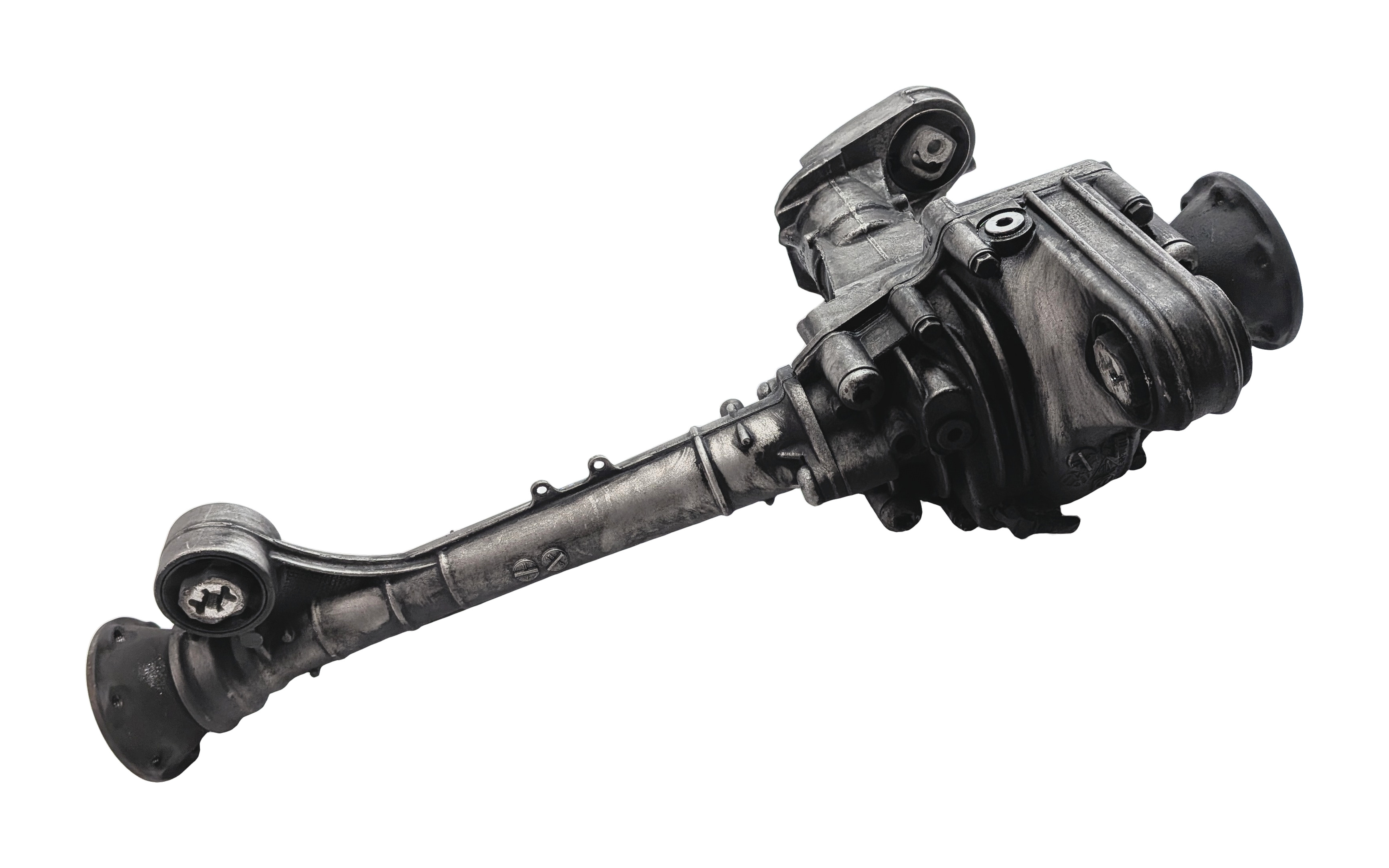 11-18 PORSCHE CAYENNE (958) 3.0L FRONT DIFFERENTIAL GEAR CARRIER w/ OUTPUT SHAFT — exact item pictured