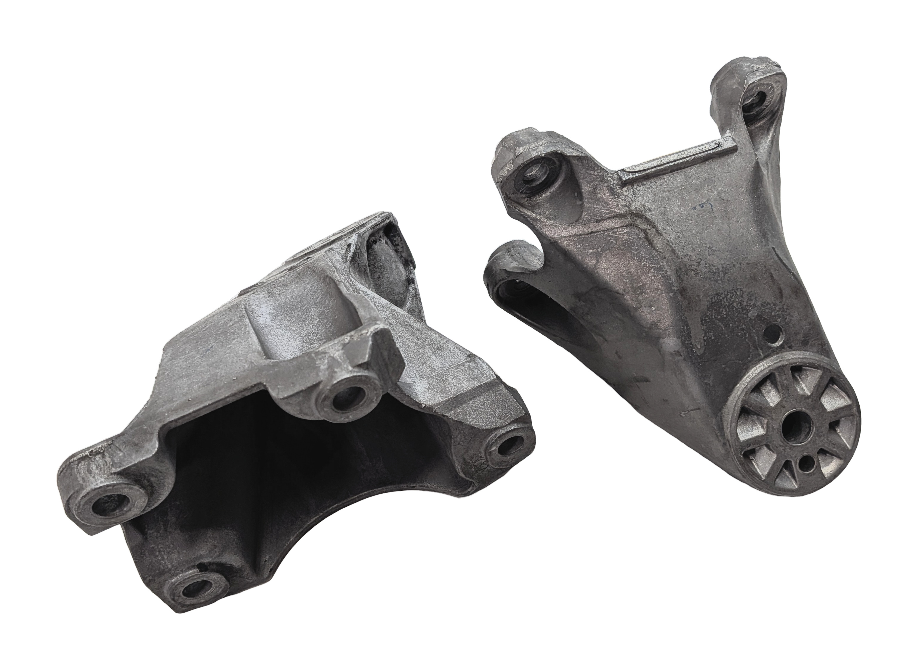 2014 PORSCHE CAYENNE (958) 3.0L DIESEL (MCB.RB) ENGINE MOTOR MOUNT BRACKET SET/2 — exact item pictured
