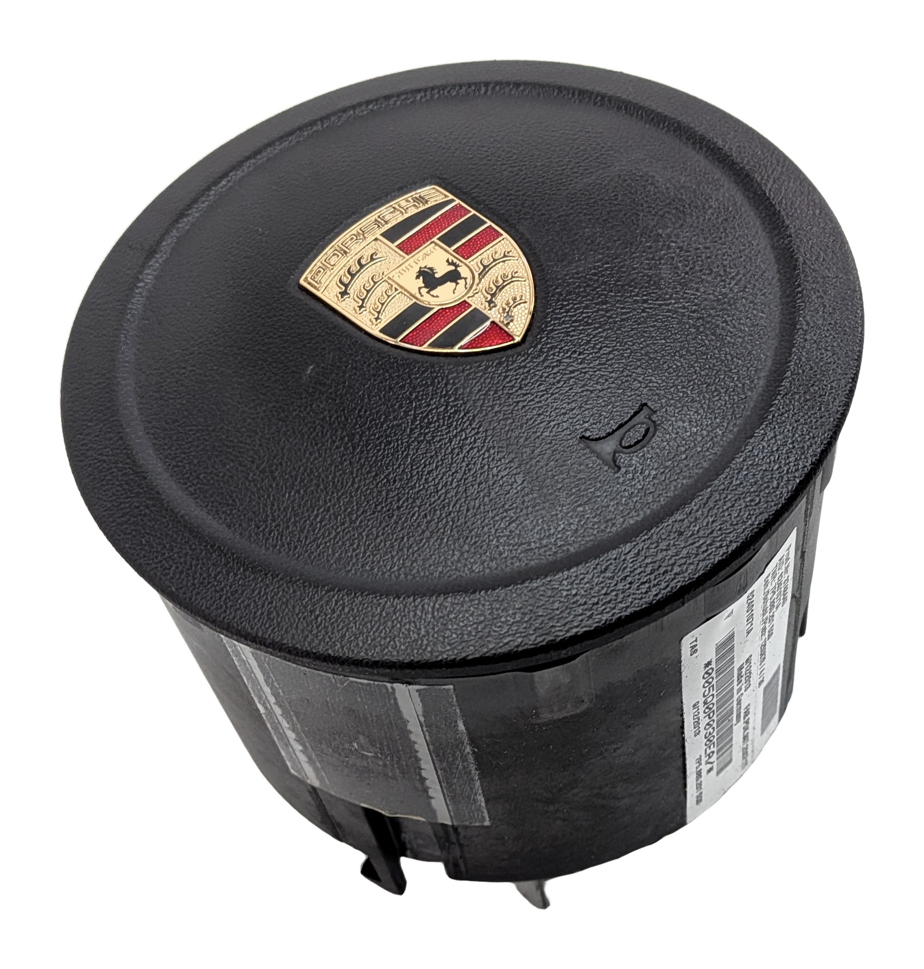 2011-2014 PORSCHE CAYENNE (958) DRIVER STEERING WHEEL SRS AIRBAG AIR BAG (Black) — exact item pictured