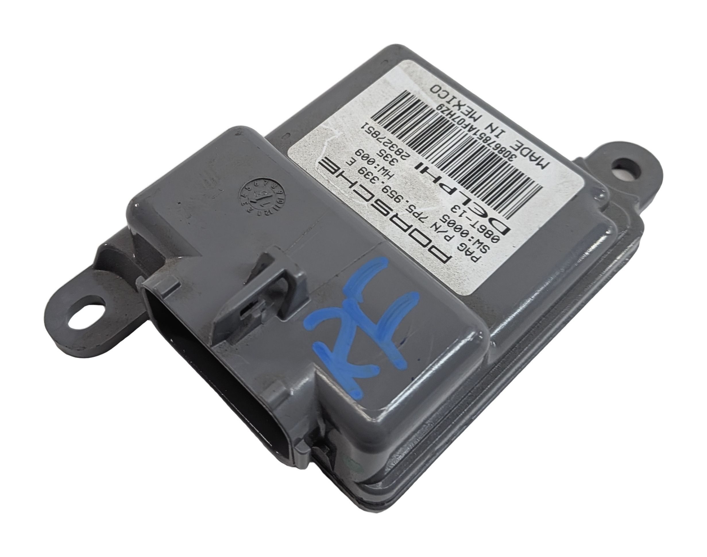 2014 PORSCHE CAYENNE (958) FRONT RIGHT PASSENGER SEAT OCCUPANCY SENSOR MODULE — exact item pictured