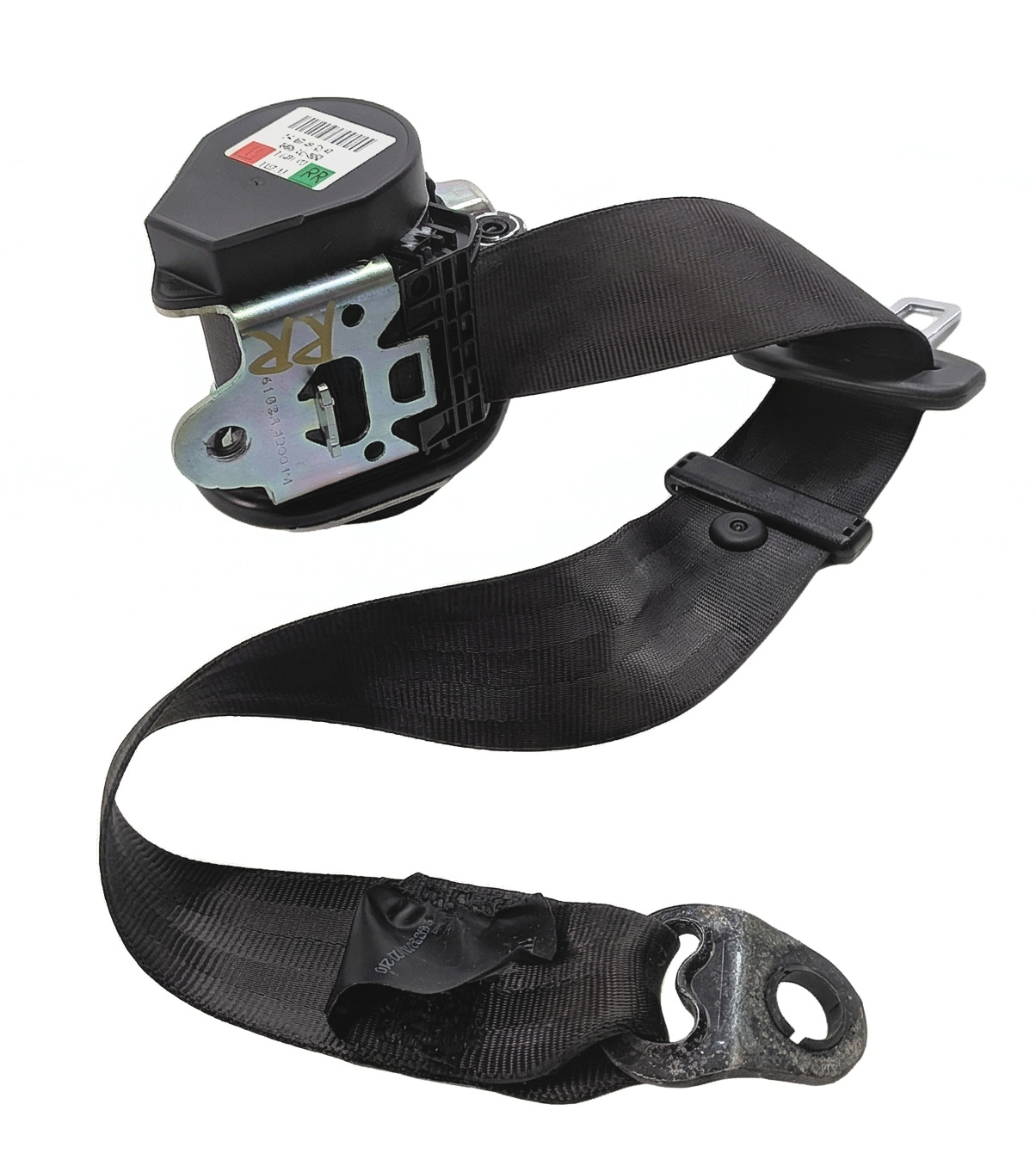 2015 RANGE ROVER SPORT (L494) REAR RIGHT 2ND ROW SEAT SEATBELT RETRACTOR (Black) — exact item pictured