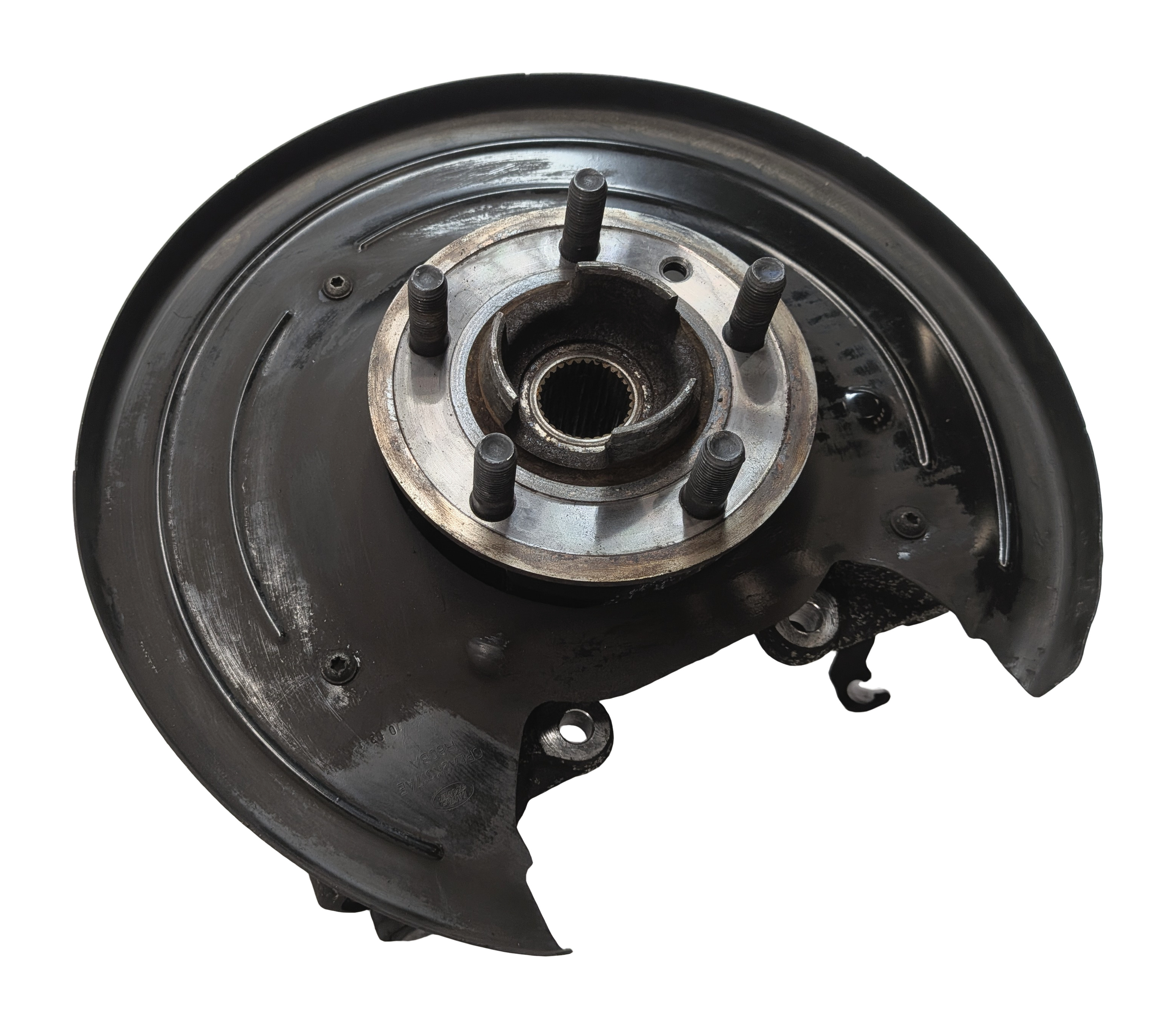 2014-2017 RANGE ROVER SPORT (L494) REAR LEFT DRIVER SPINDLE KNUCKLE WHEEL HUB — exact item pictured