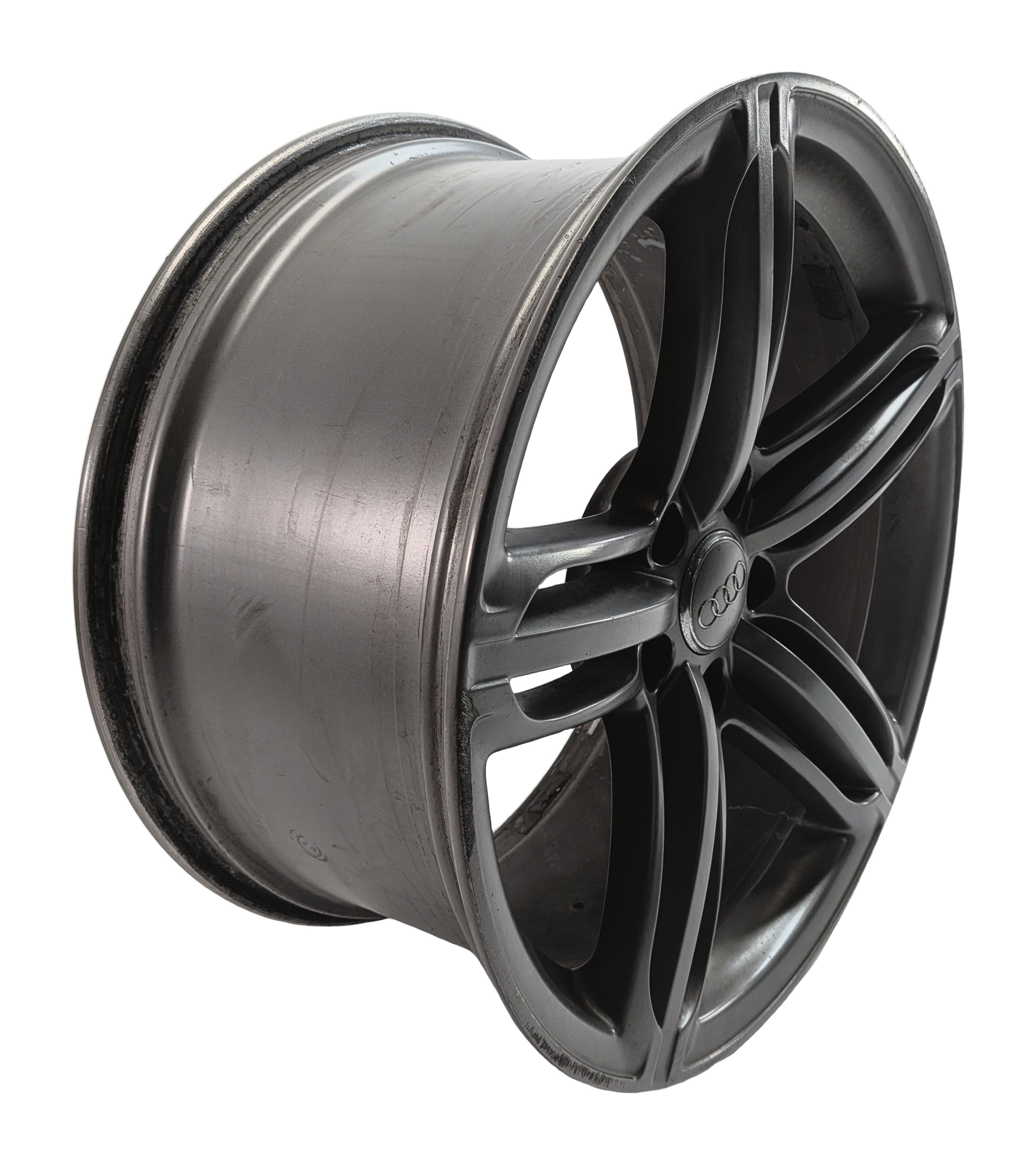 10-15 AUDI Q7 (4L) 21x10  ALUMINUM ALLOY 5 TRIPLE 15-SPOKE WHEEL RIM (OPT: C7F) — exact item pictured