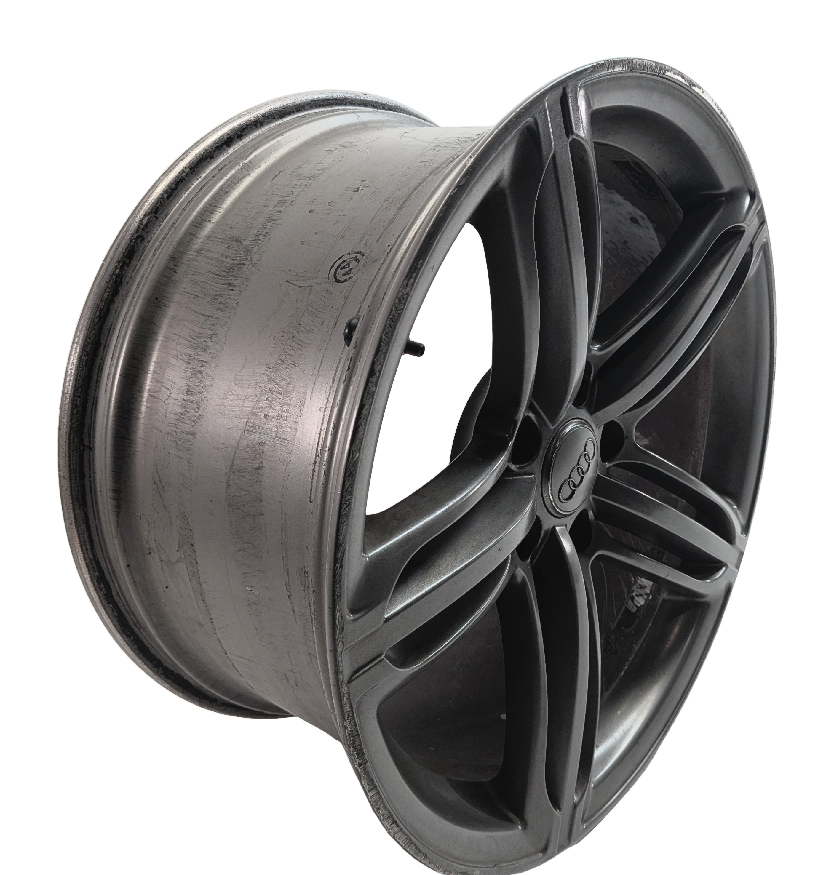 10-15 AUDI Q7 (4L) 21x10  ALUMINUM ALLOY 5 TRIPLE 15-SPOKE WHEEL RIM (OPT: C7F) — exact item pictured
