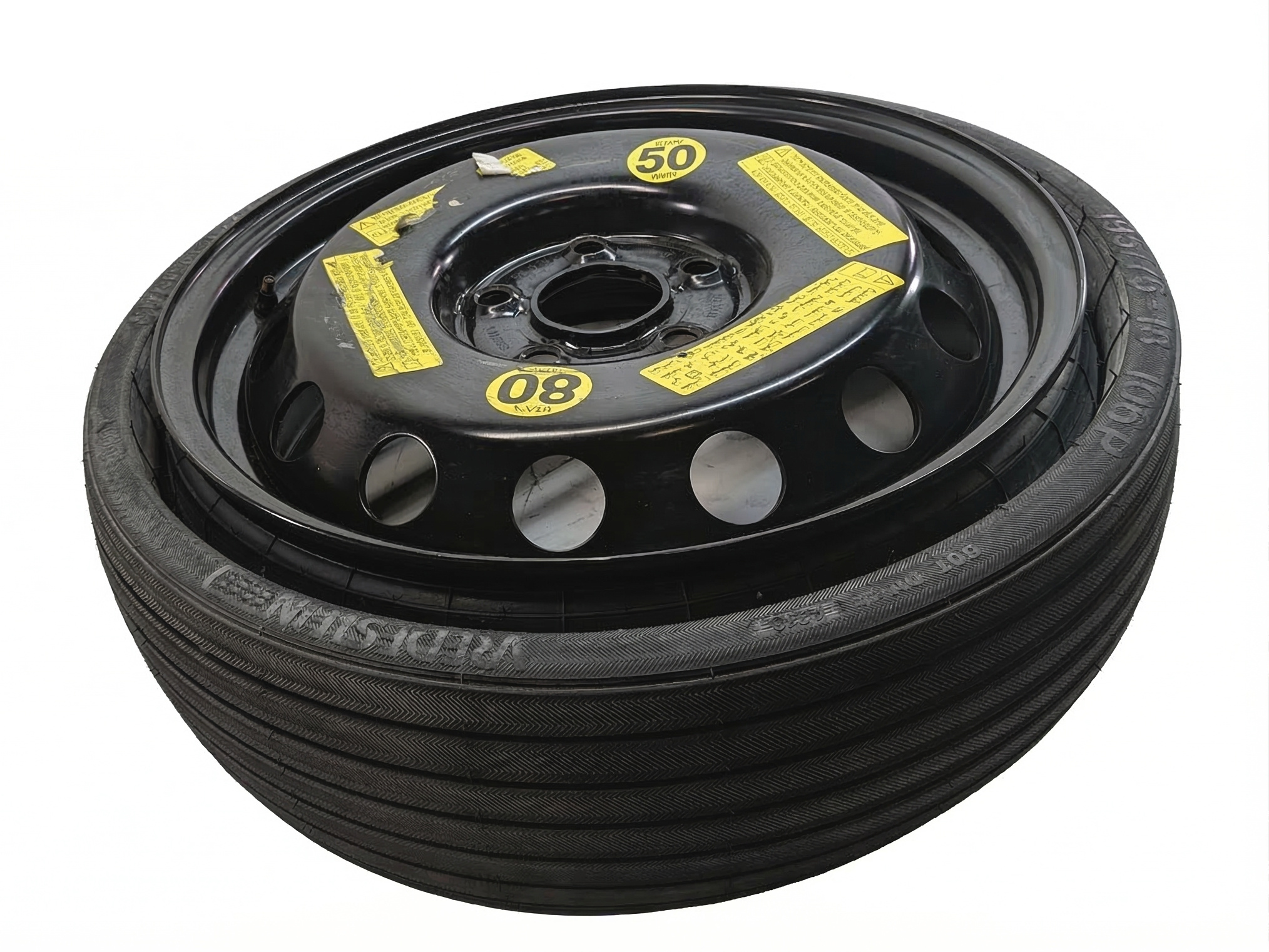 2004-2017 VW TOUAREG AUDI Q7 (4L) 18x6-1/2 COLLAPSIBLE SPARE TIRE WHEEL RIM — exact item pictured
