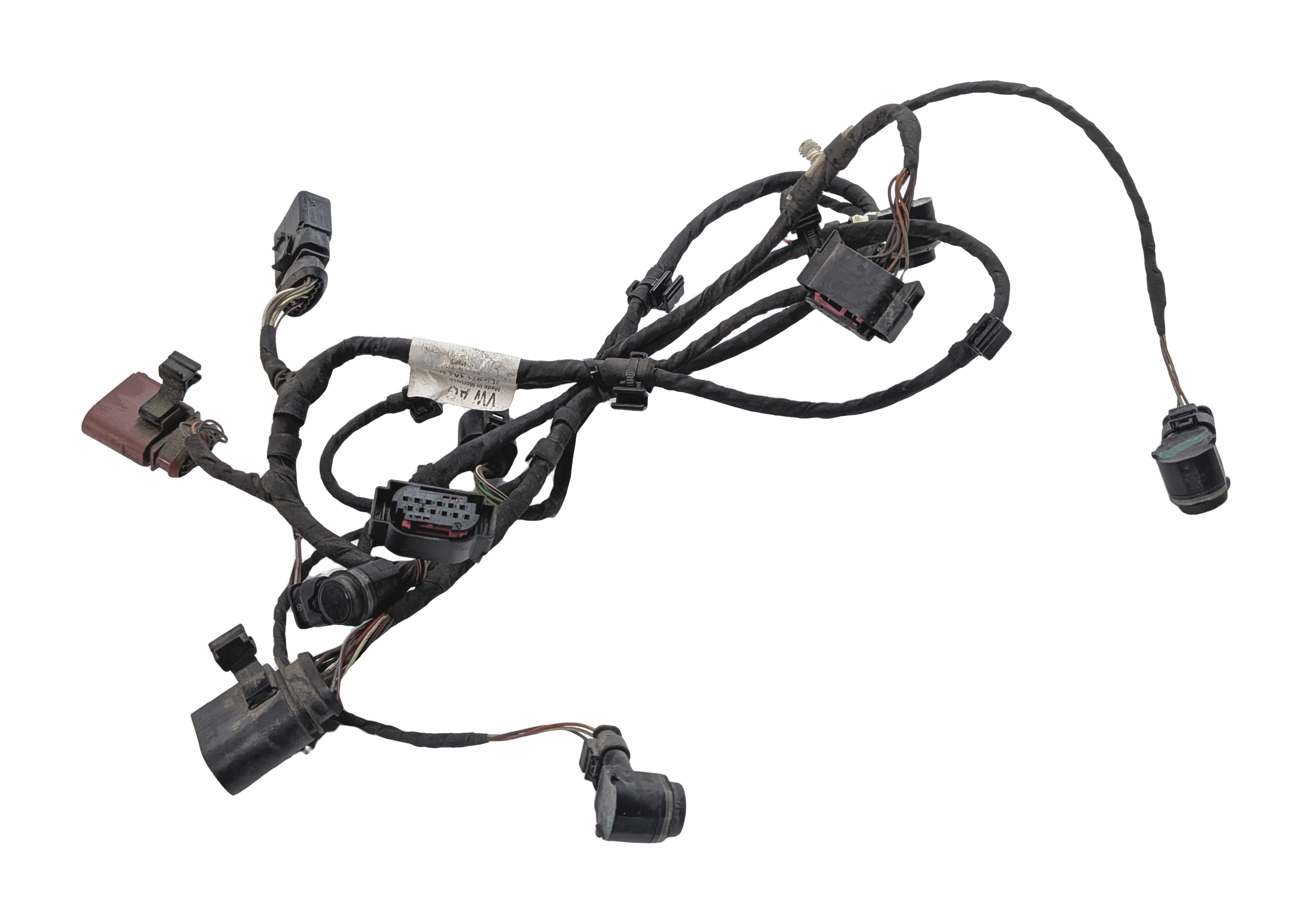 2014 AUDI Q7 (4L) REAR PARK ASSIST PDC DISTANCE CONTROL SENSOR SET/4 (Black) — exact item pictured