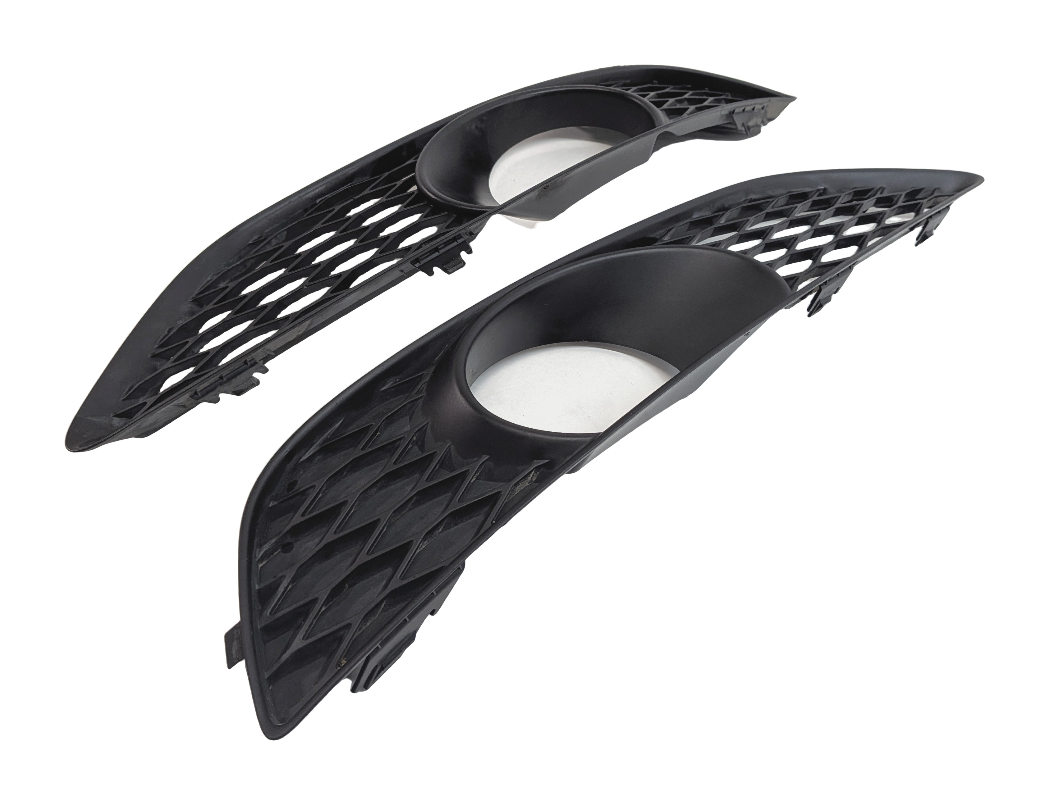 2014 AUDI Q7 (4L) FRONT LEFT & RIGHT LOWER BUMPER FOGLIGHT GRILLE SET/2 (S-LINE) — exact item pictured